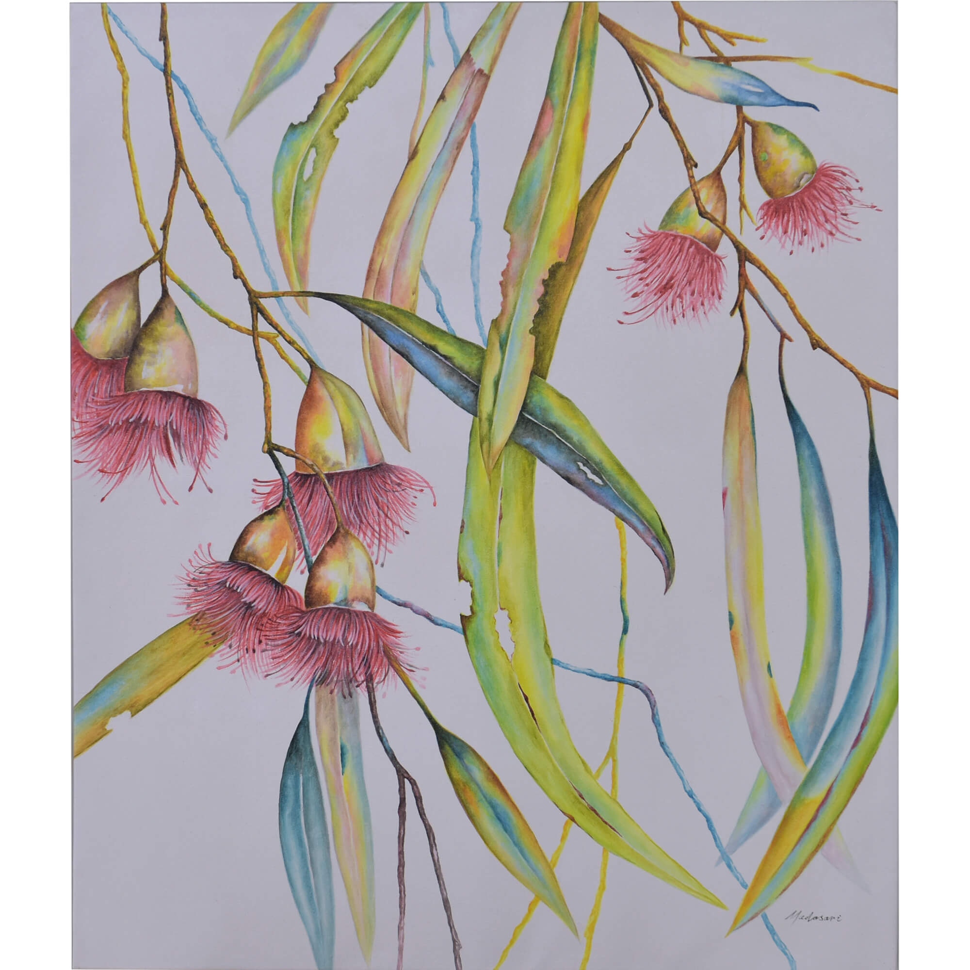 Bramble Sugar Blossom on Canvas 16 x 20 with Frame C1019