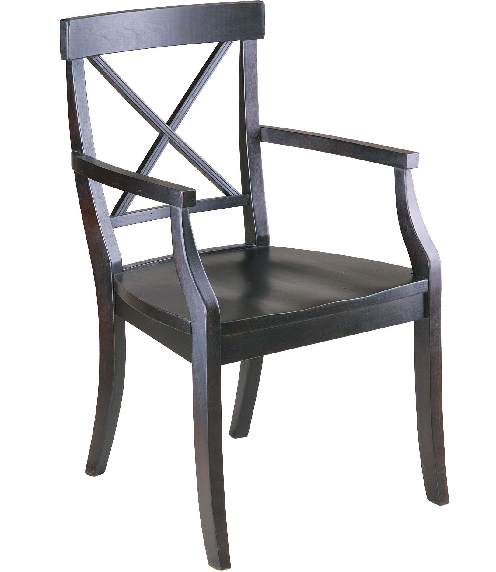Gat Creek Dining Room La Croix Arm Chair With Wood Seat