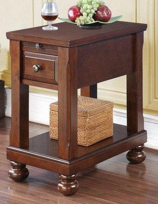 Chair side end table with power hot sale