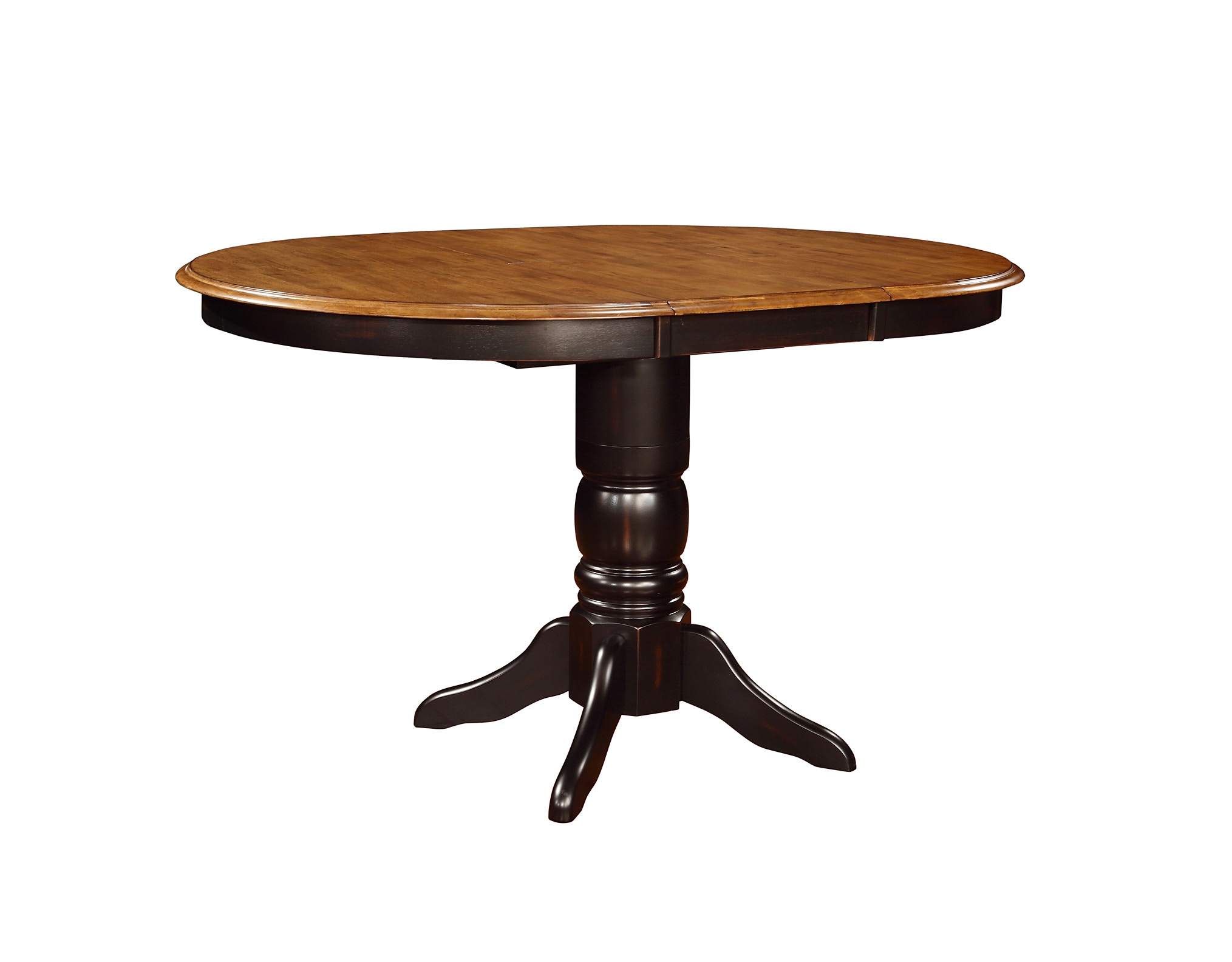 Tennessee Enterprises Quinton Pedestal Gathering Table  with 15 Inch Butterfly Leaf QT4257GPB