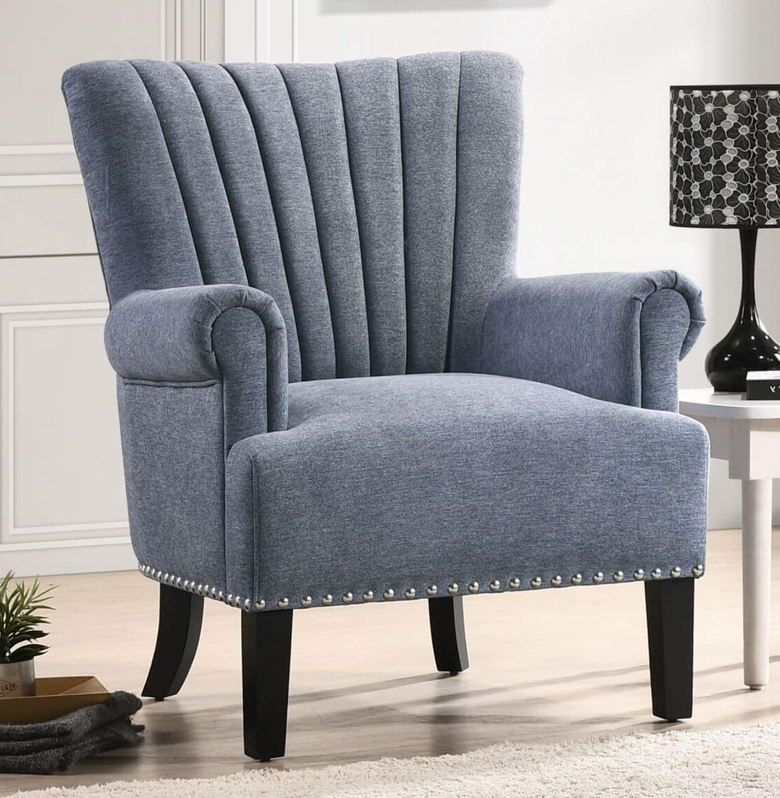 Tennessee Enterprises Living Room Shell Back Accent Chair SB013BL