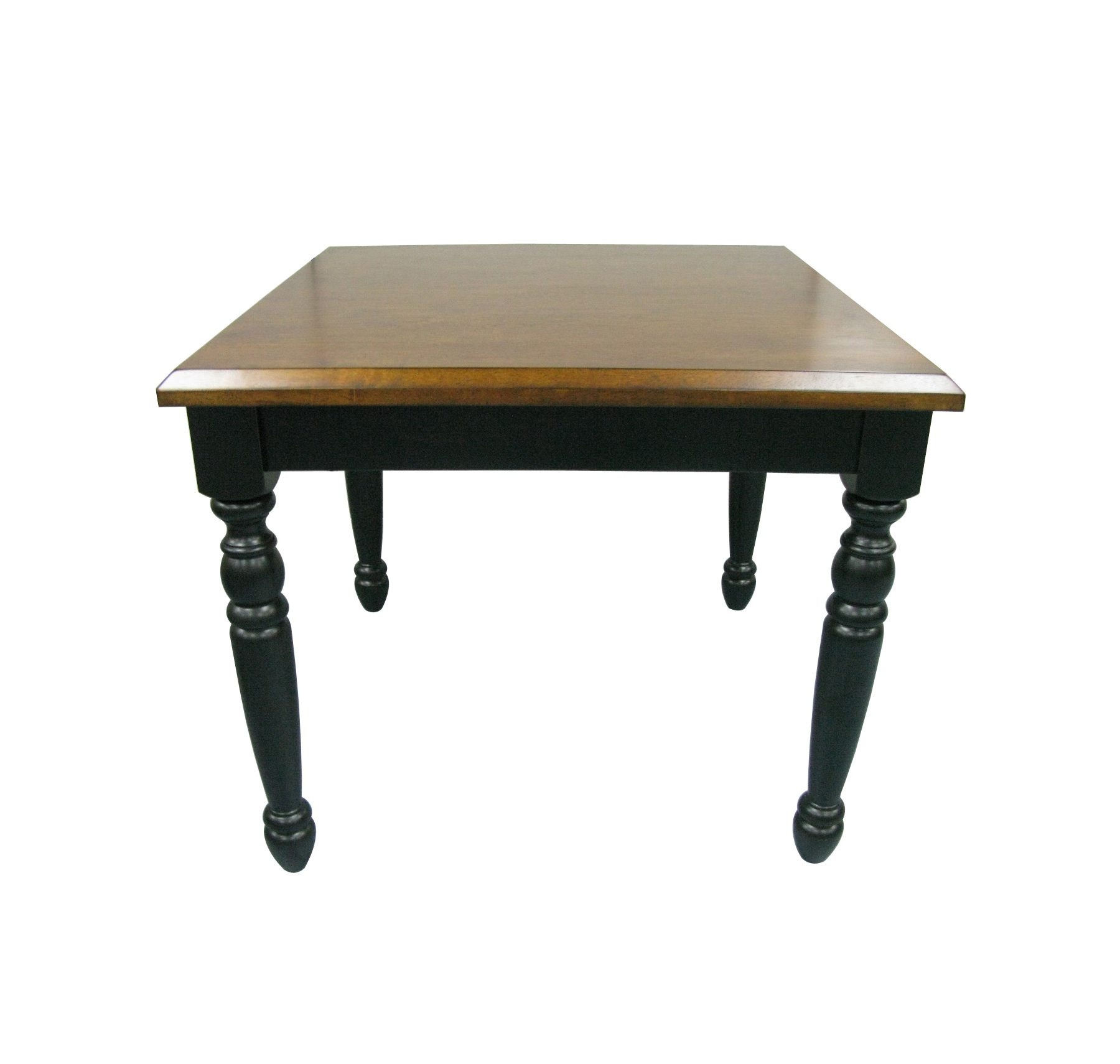 Tennessee Enterprises Smart Buy 36 Inch Squared Fixed Top with Turned Leg Table SB3636BC
