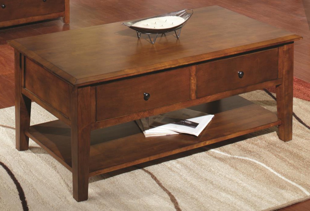 Tennessee Enterprises Living Room St Michael Coffee Table Sm4826tb Hennen Furniture St Cloud