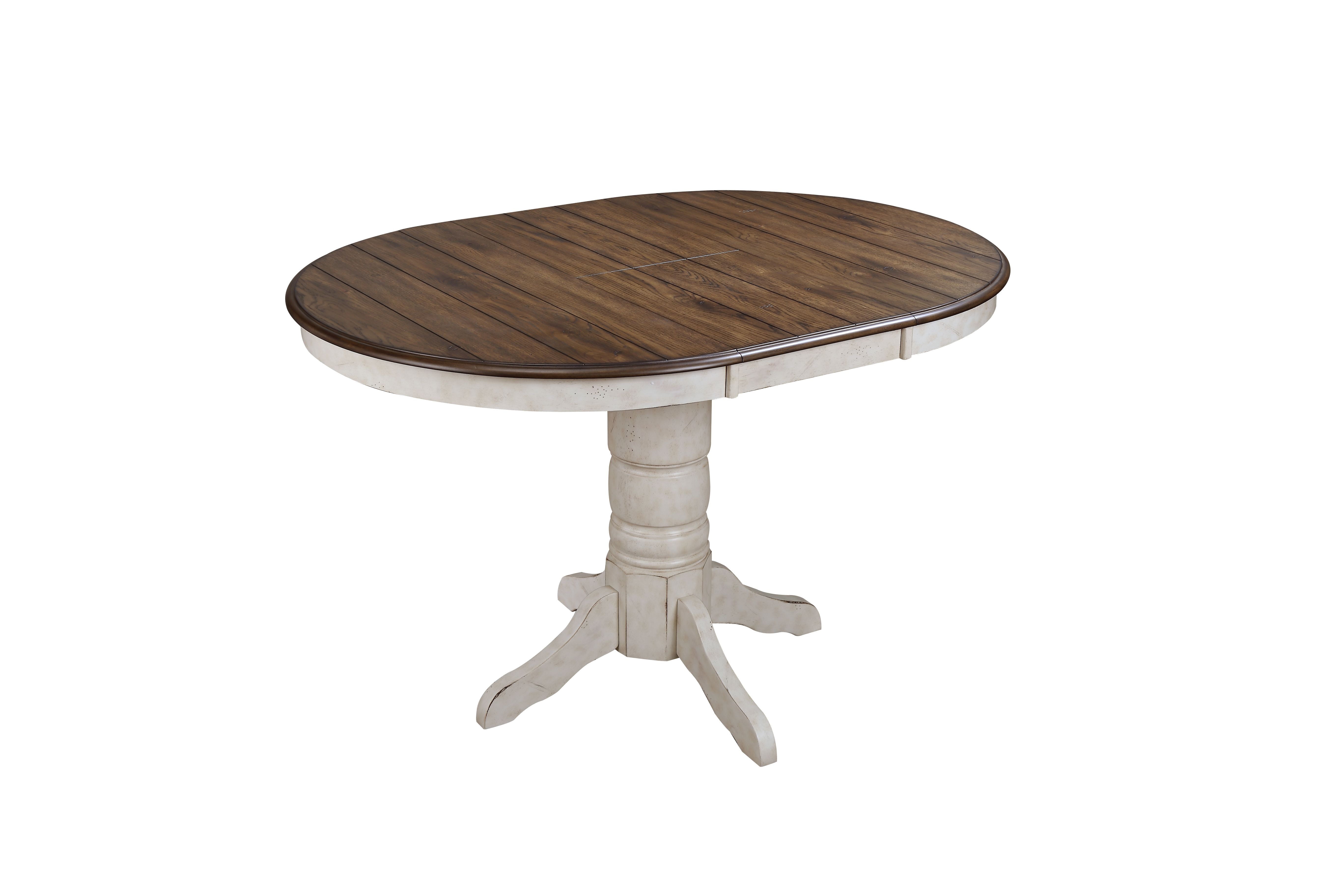 Tennessee Enterprises Vintage Estates Pedestal Gathering Table with 15 Inch Butterfly Leaf VE4257GVE