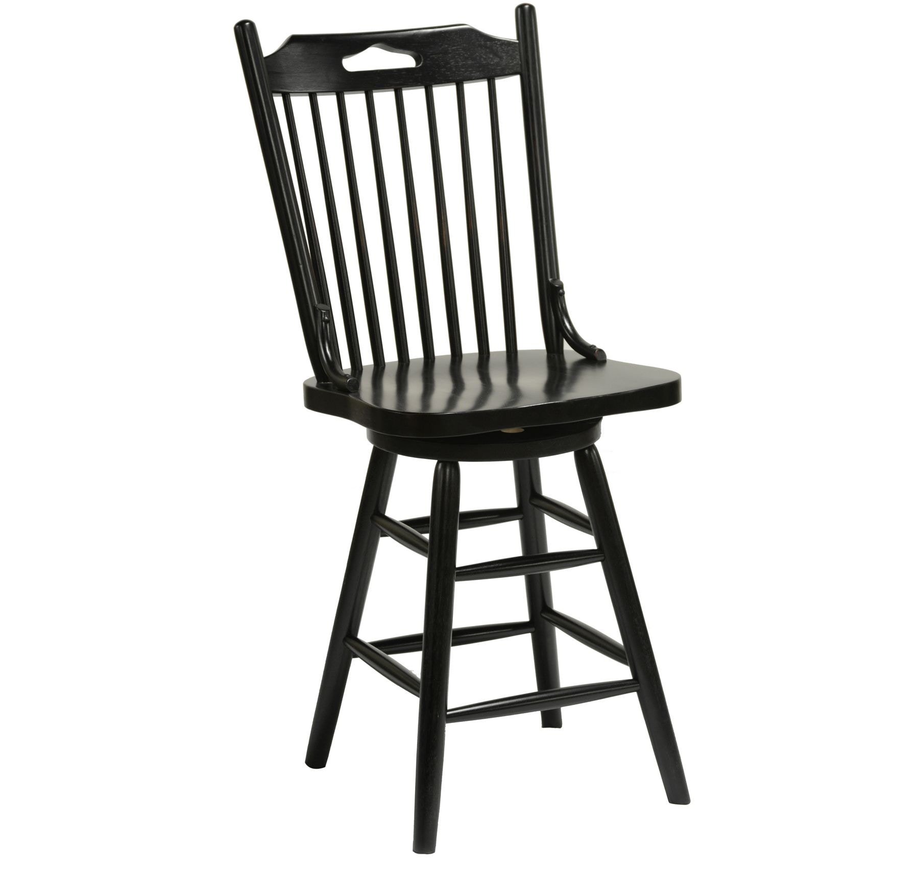 Tennessee Enterprises Windswept Shores Farmhouse 24 Inch H Swivel Barstool WS024B