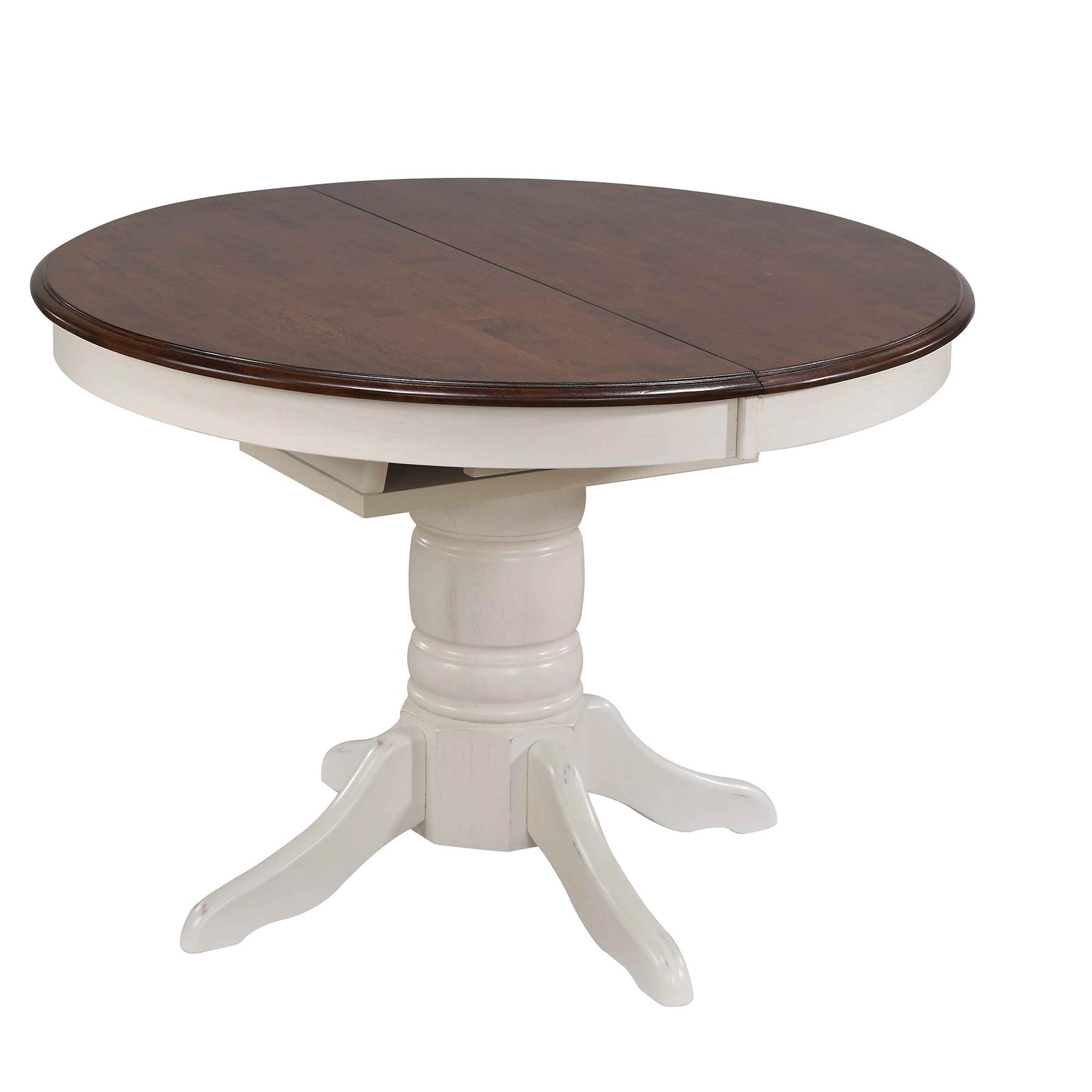 Tennessee Enterprises Windswept Shores Pedestal Dining Table with 1-15 Inch Butterfly Leaf WS4257BMC