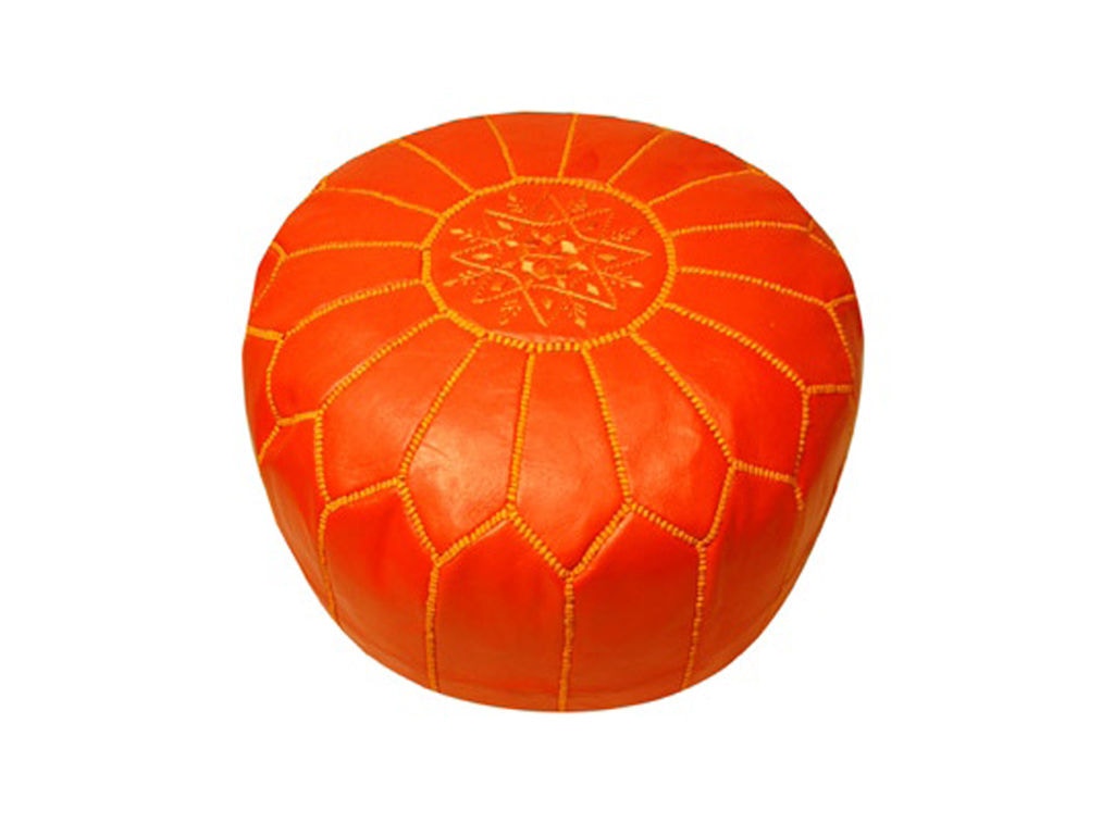Moroccan Pouf Coral