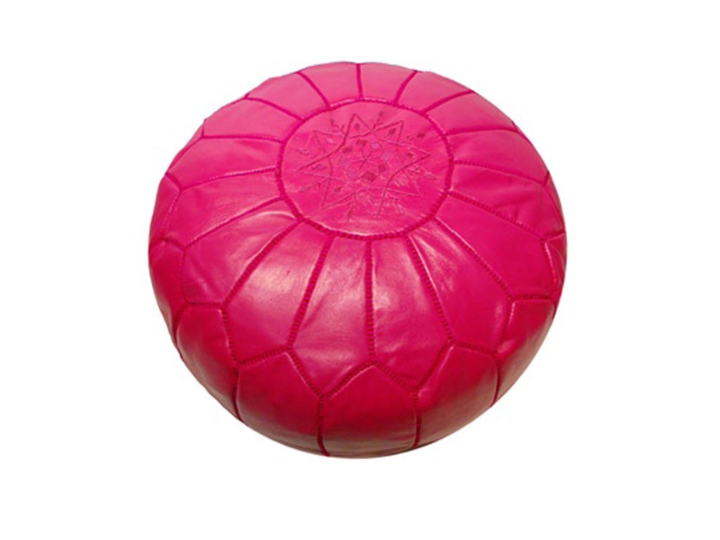 Moroccan Pouf Fuschia