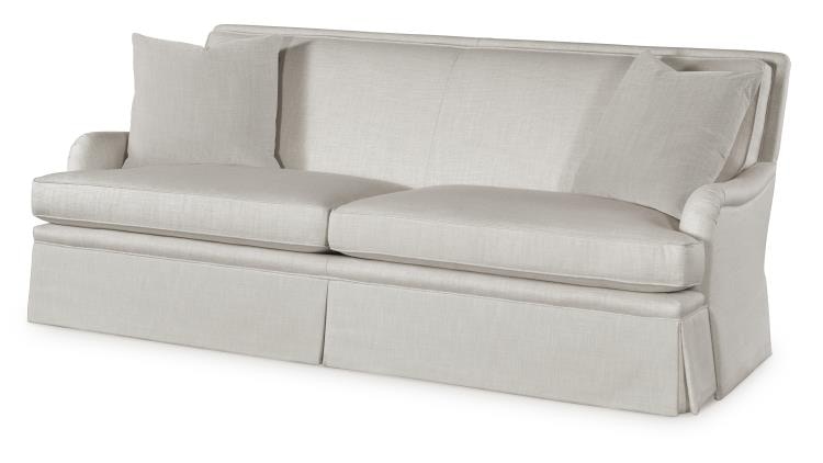 Highland House 2602-84 Living Room Como Skirted Sofa