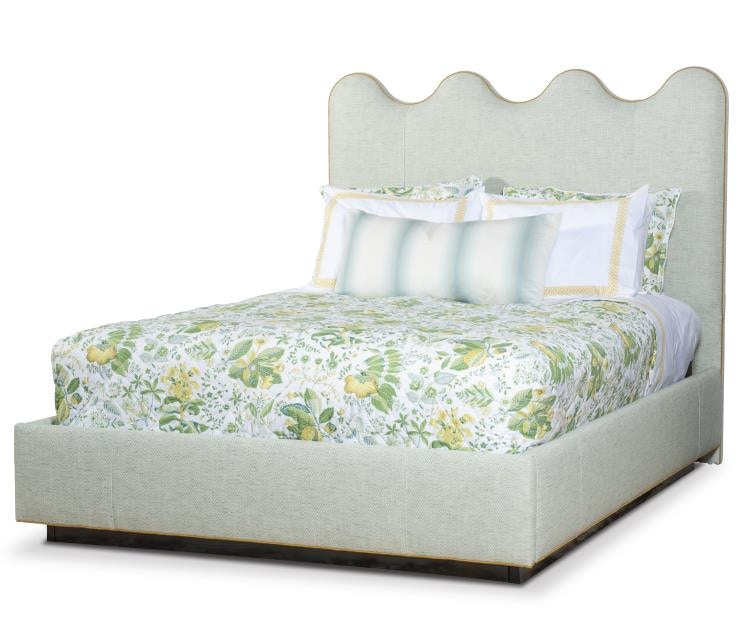 Highland House Bedroom Margot King Upholstered Bed 5044K Hickory
