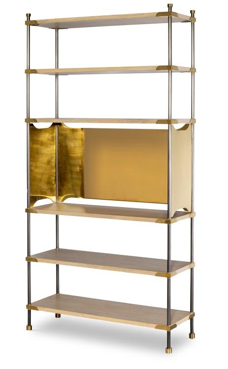 Blonde etagere online bookcase