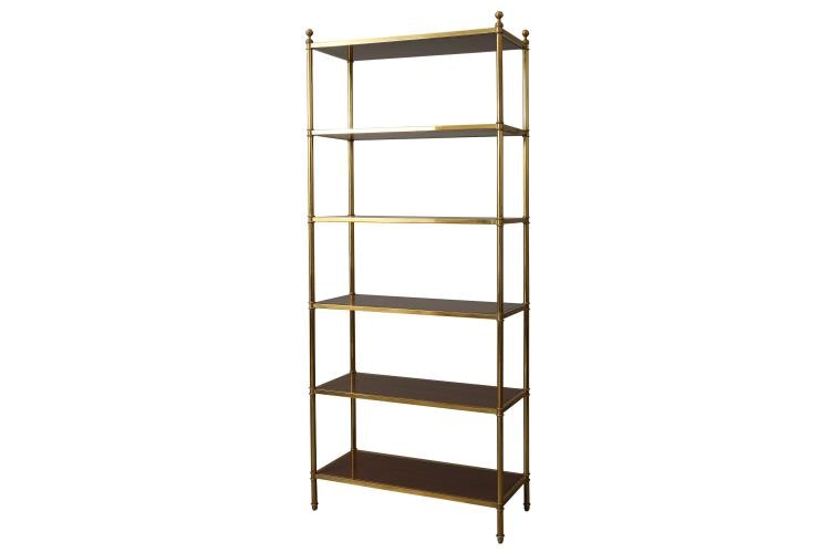 Harcourt Etagere With Walnut Shelves 