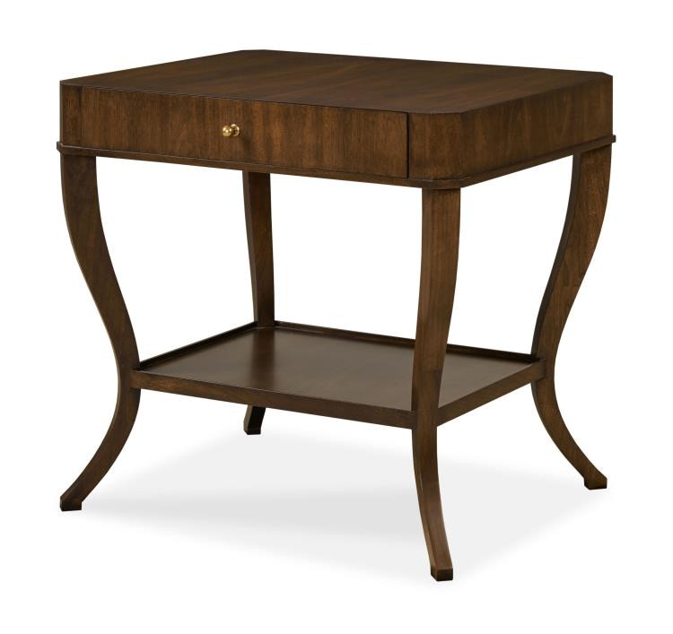 Highland House Henson Walnut Side Table HH26-182