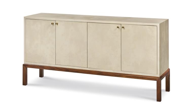 Highland House Decker Cream Vellum Cabinet HH26-520-1-AS