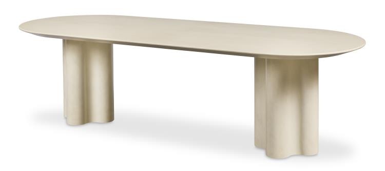  Edmund Faux Parchment Dining Table Base HH28-160B-AS