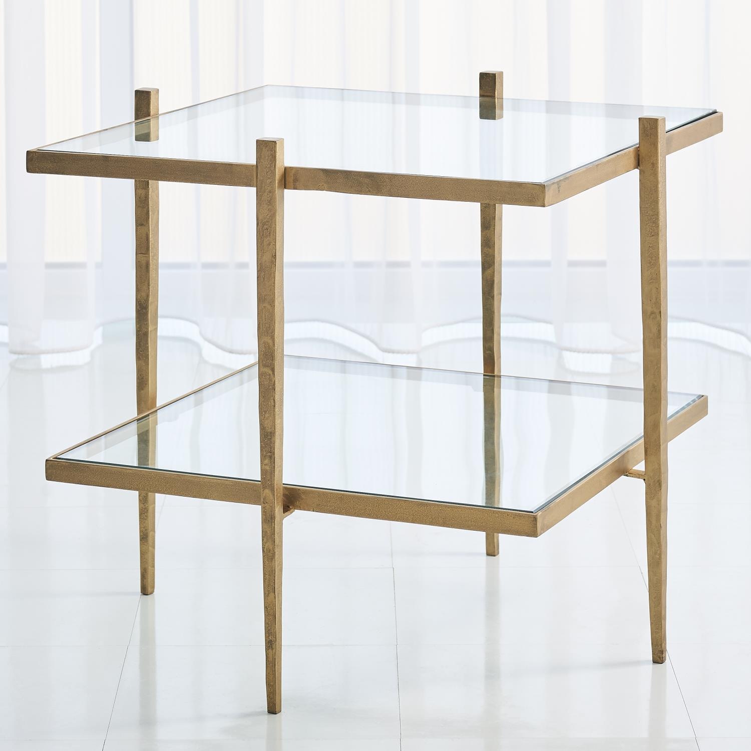  Laforge End Table-Antique Gold 7.91020