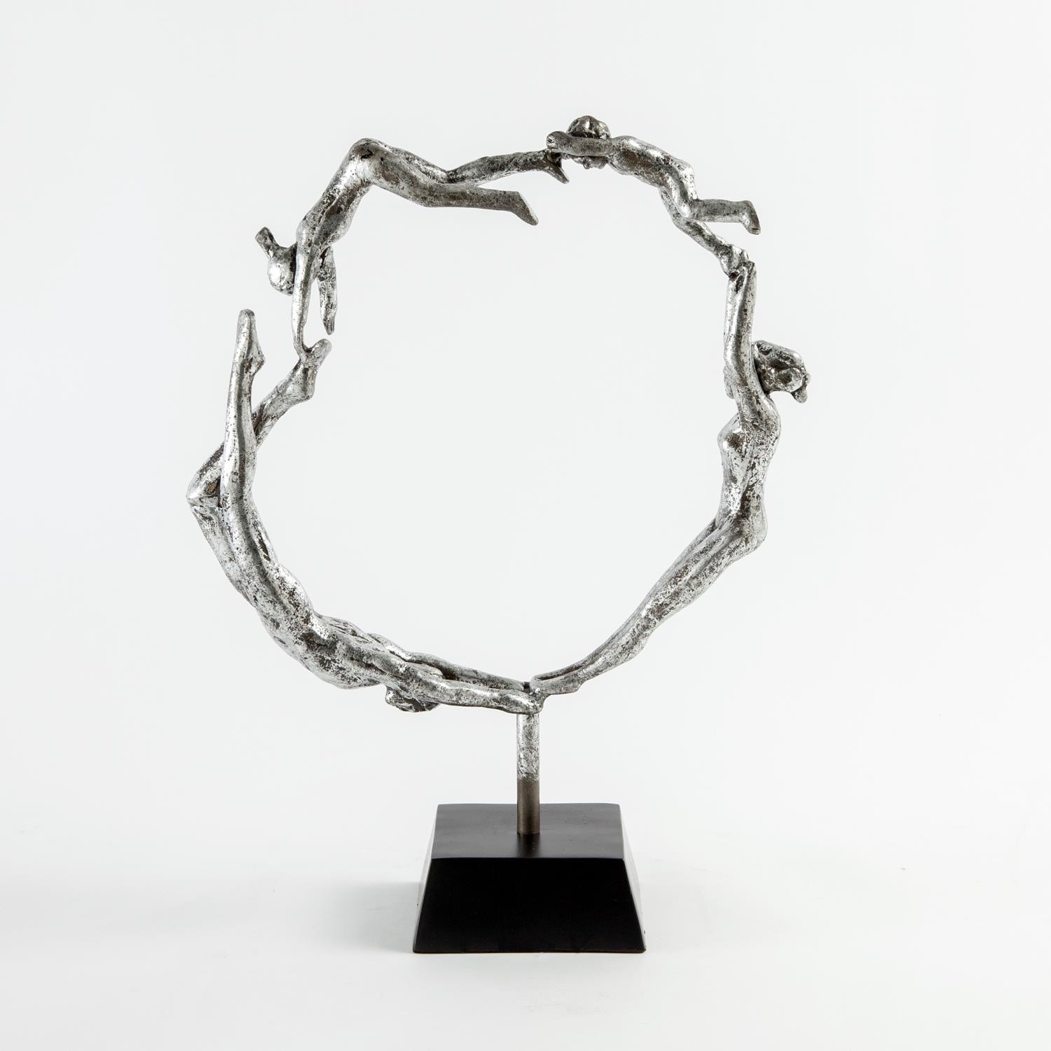 Global Views Family Sculpture-Silver Leaf WDS9211-GV