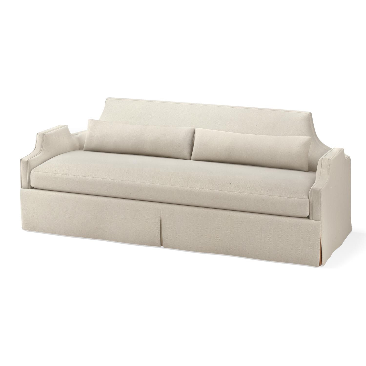 Global Views Diana Skirted Sofa-COM ASH2020-COM