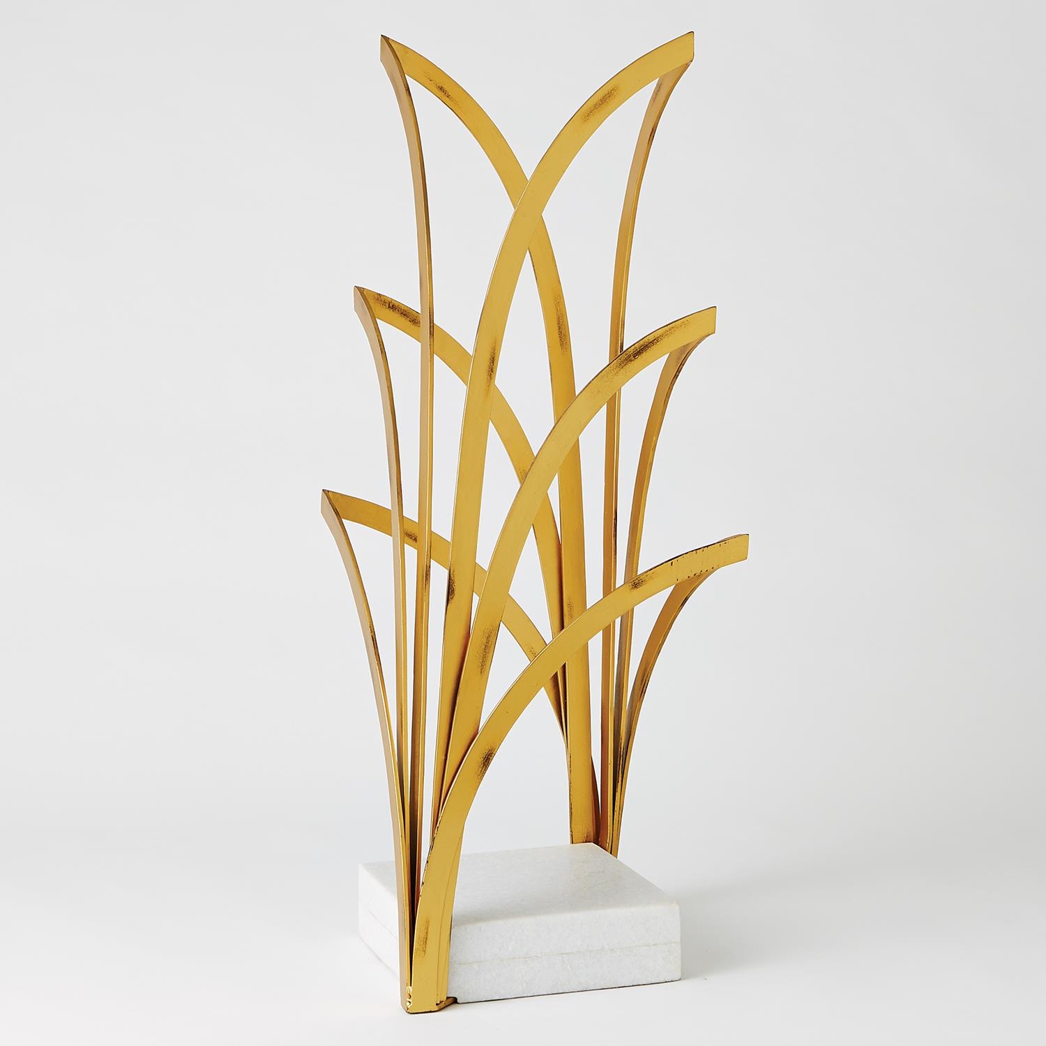 Global Views Arches Sculpture-Gold WDS9017-GV