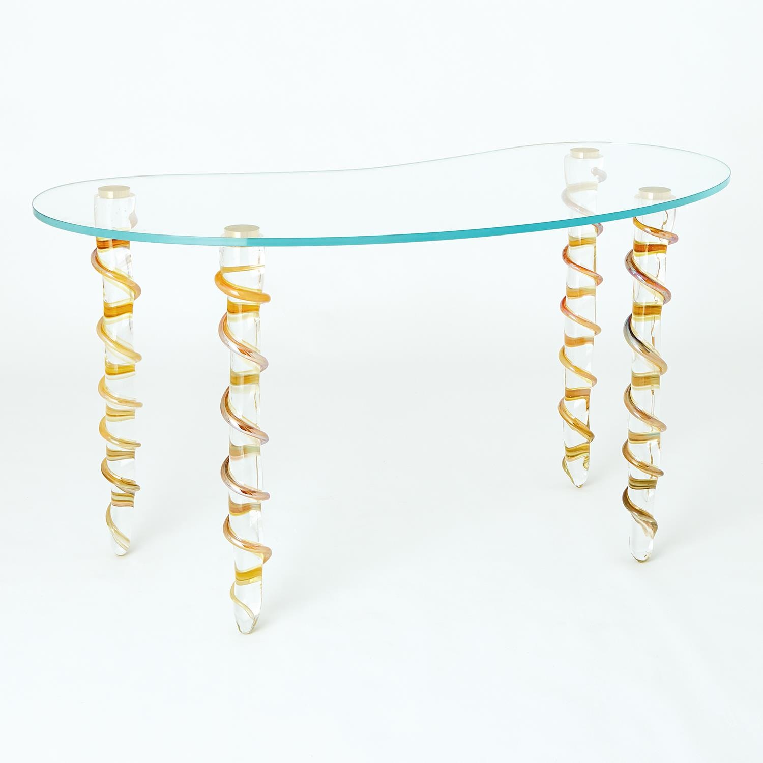  Kidney Glass Vanity/Desk WDS6009-GV