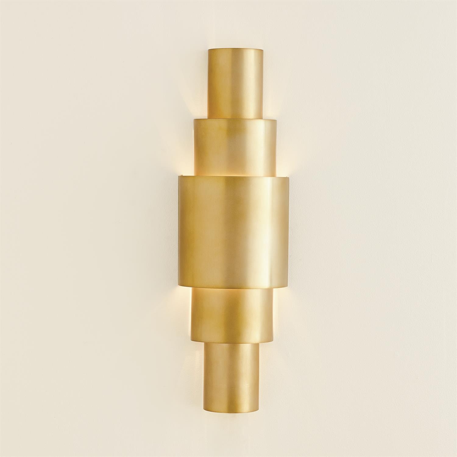 Global Views Babylon Sconce-Antique Brass-HW 7.91208-HW