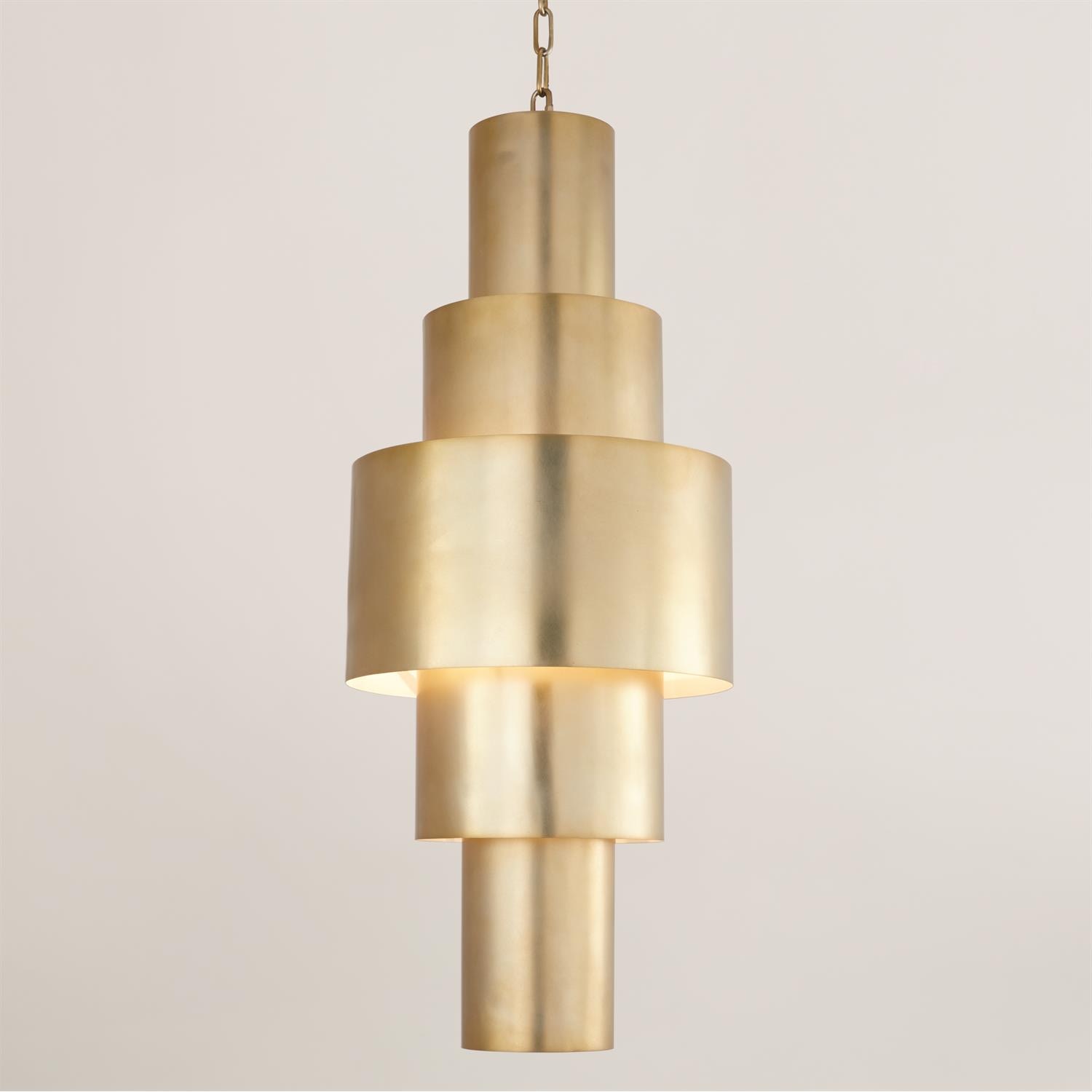 Global Views Babylon Pendant-Antique Brass 7.91209