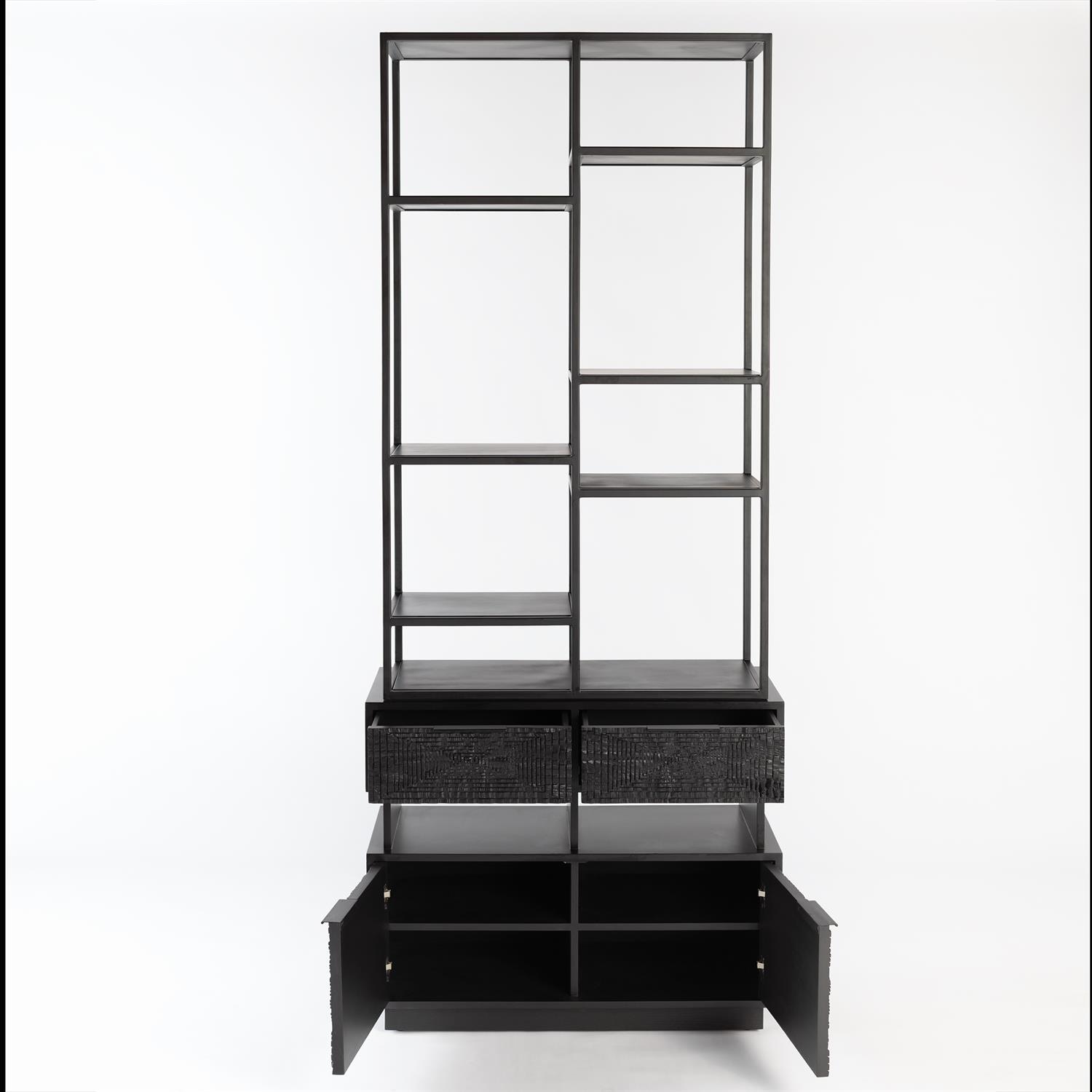 Global Views Living Room Kyoto Etagere 7 219 Leon Furniture Phoenix Az