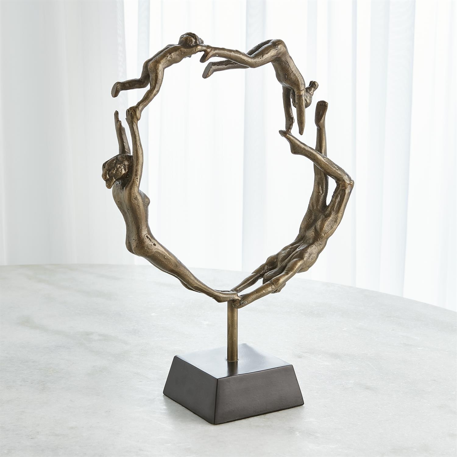 Global Views Family Sculpture-Antique Brass WDS9209-GV