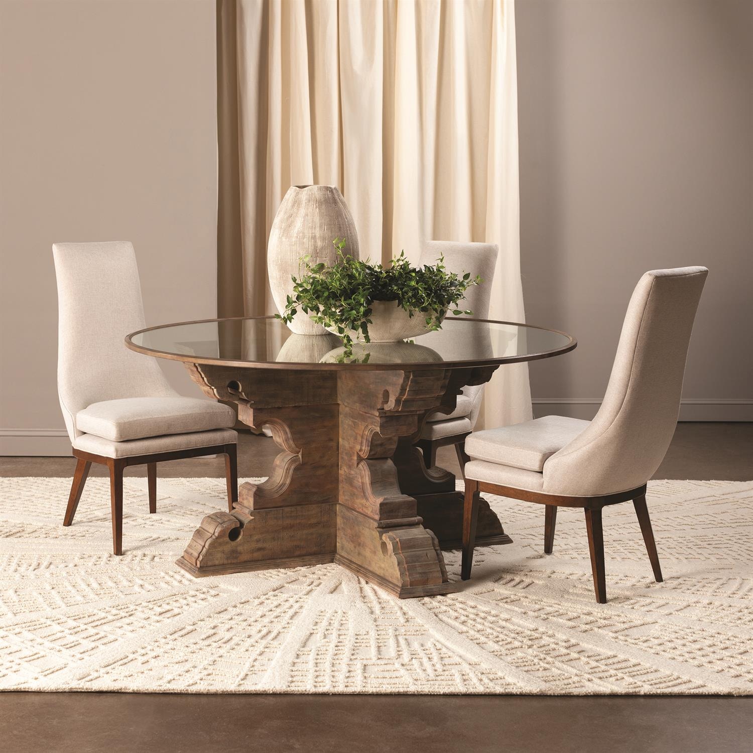 Global Views Isabella Dining Chair-Candid Fleece 7.20130