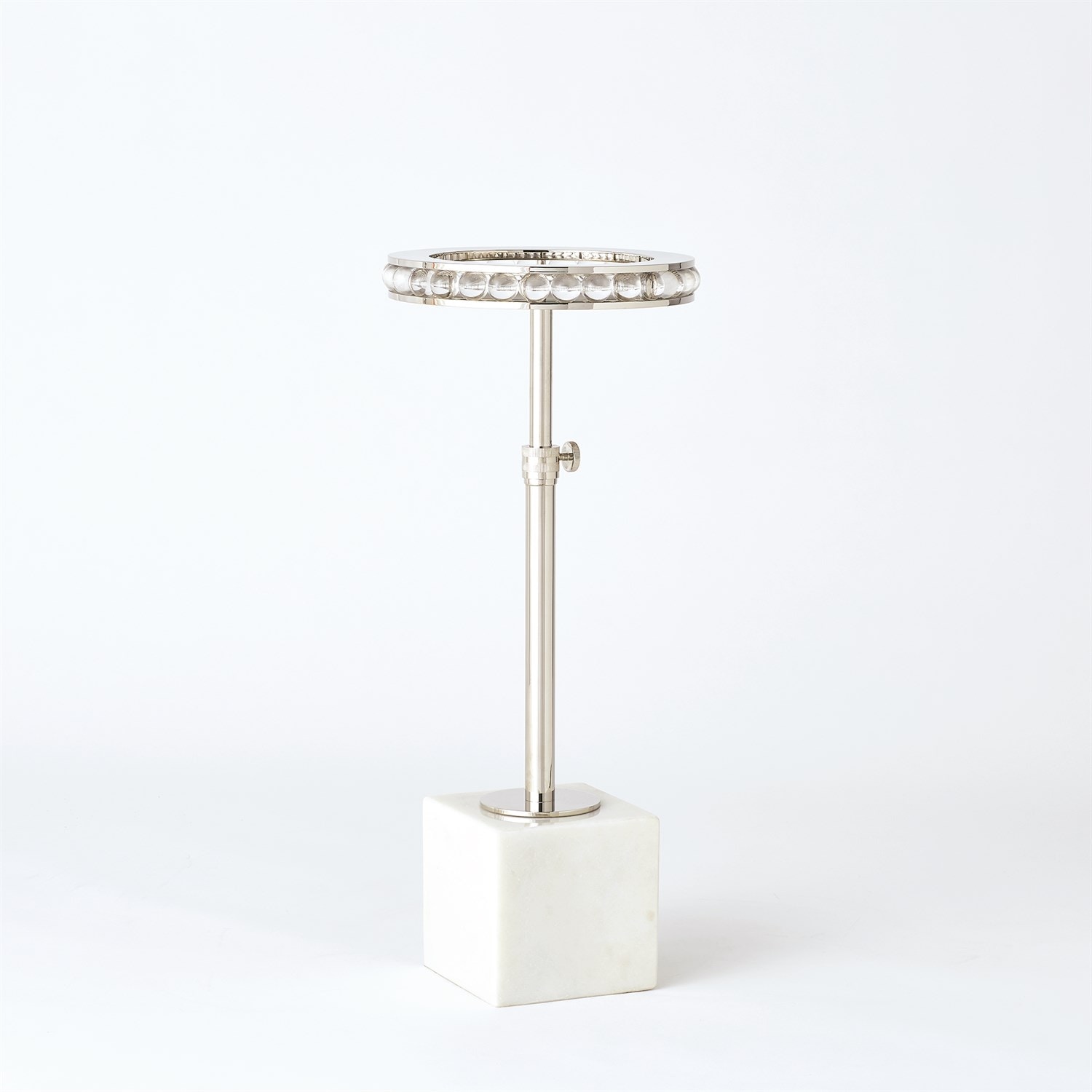 Global Views Margot Side Table-Nickel JB9.90134