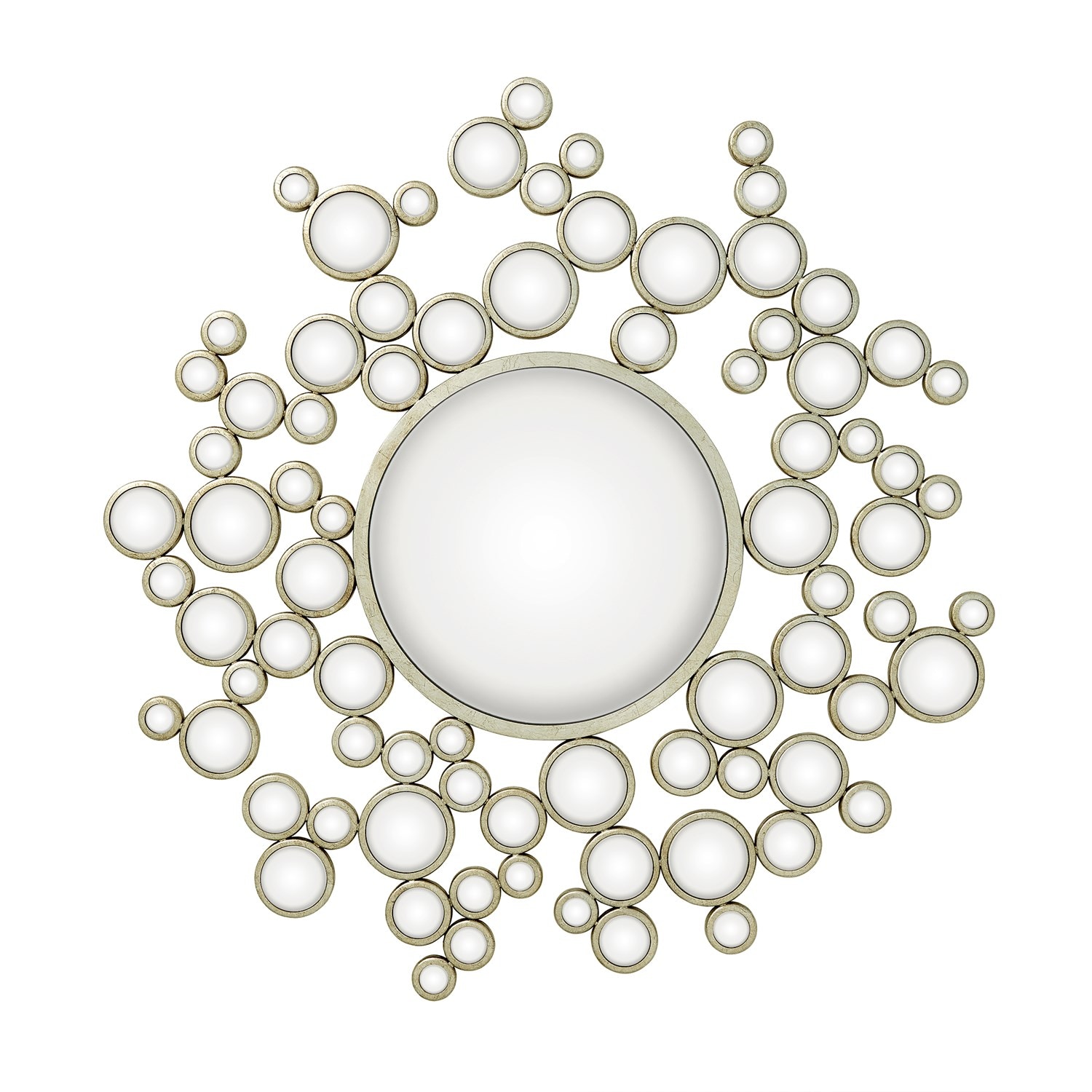 Global Views Aquarius Mirror-Silver Leaf ASH8.80001