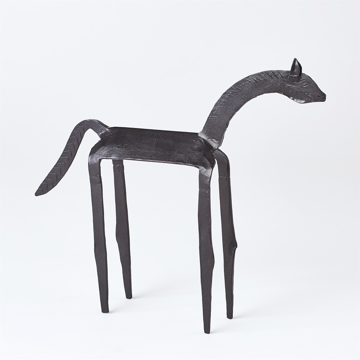 Global Views Home Accents Primitive Iron Horse Med 7.90144 Indiana Furniture and Mattress