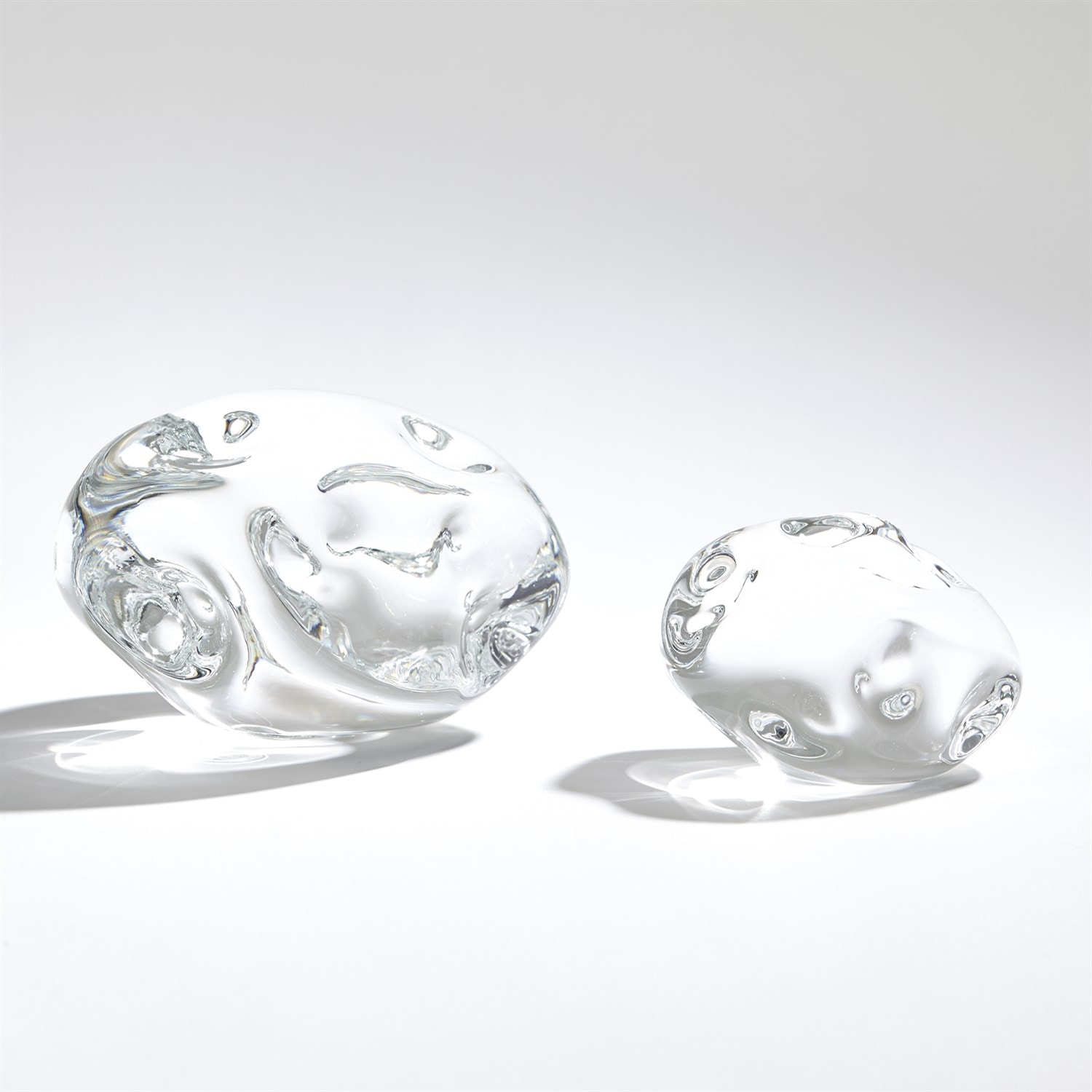  Dimple Paperweight-Clear-Sm 