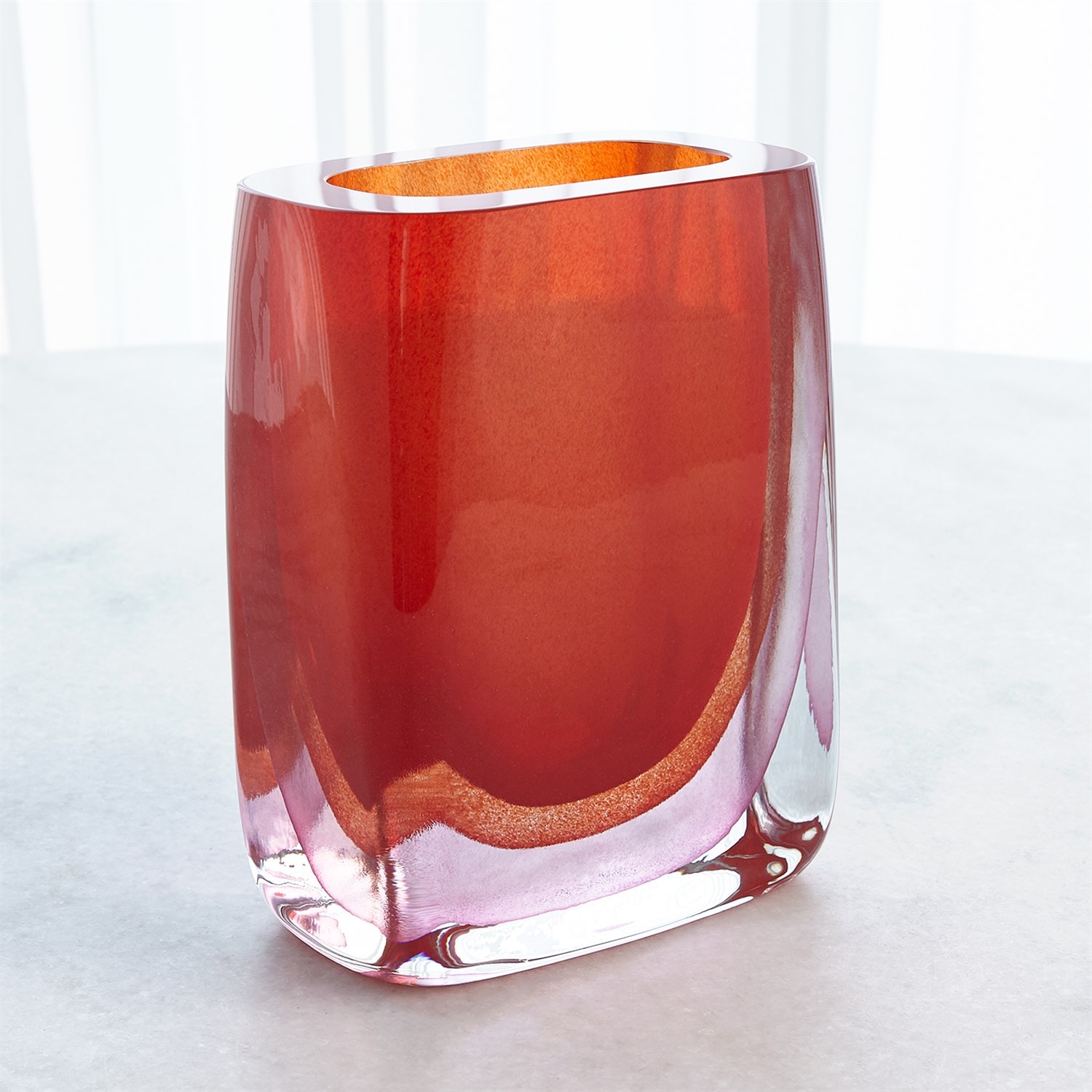  Borealis Vase-Burgundy 