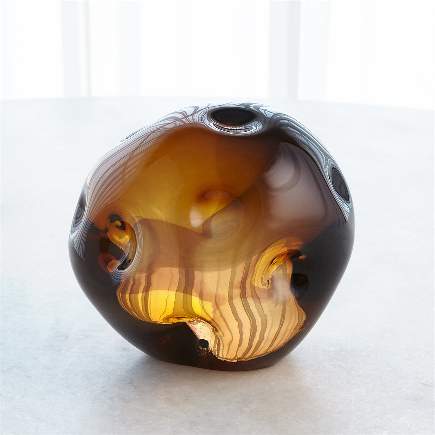  Dimpled Sphere-Chocolate 