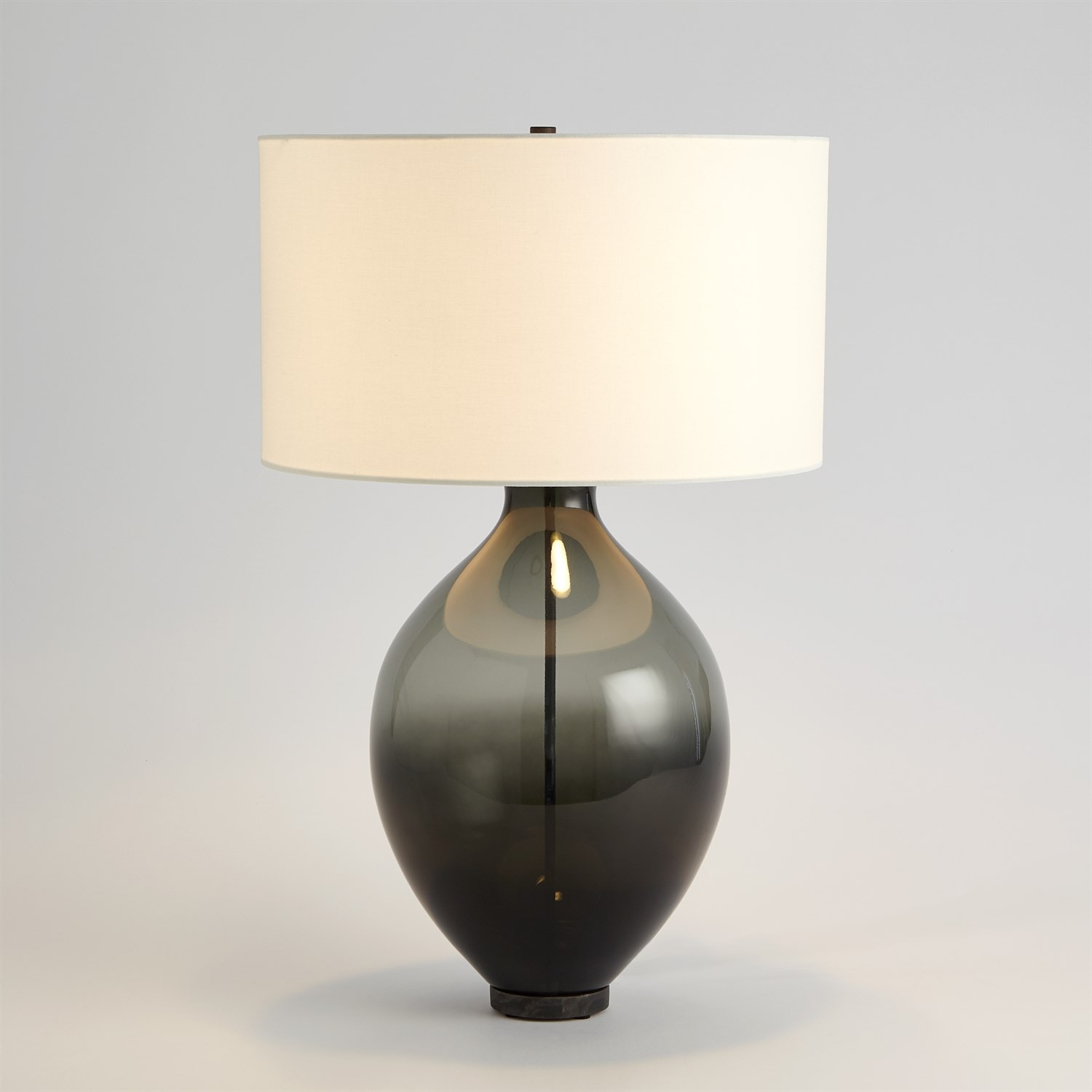 Global Views Amphora Glass Table Lamp-Grey 7.60175
