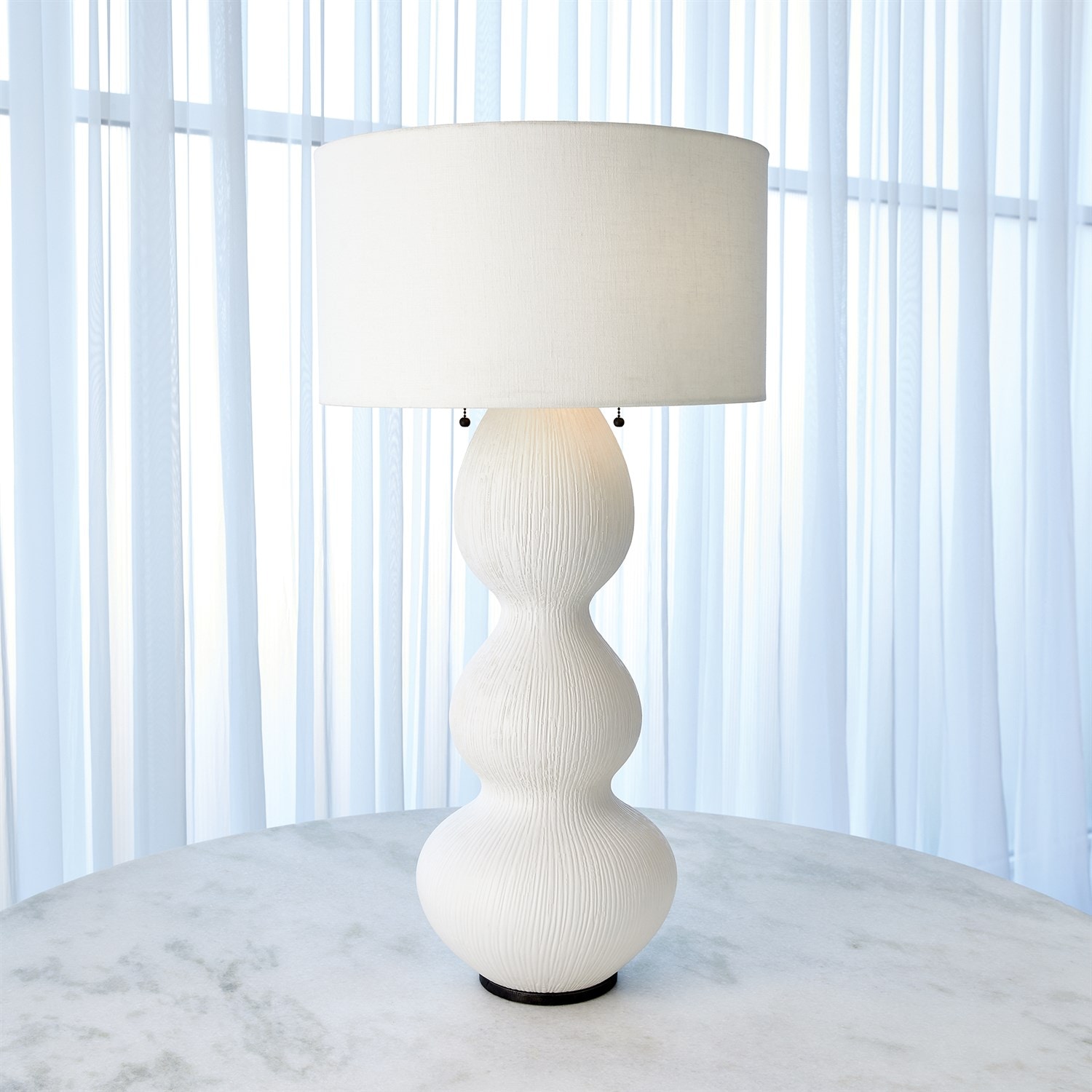 matte white lamp