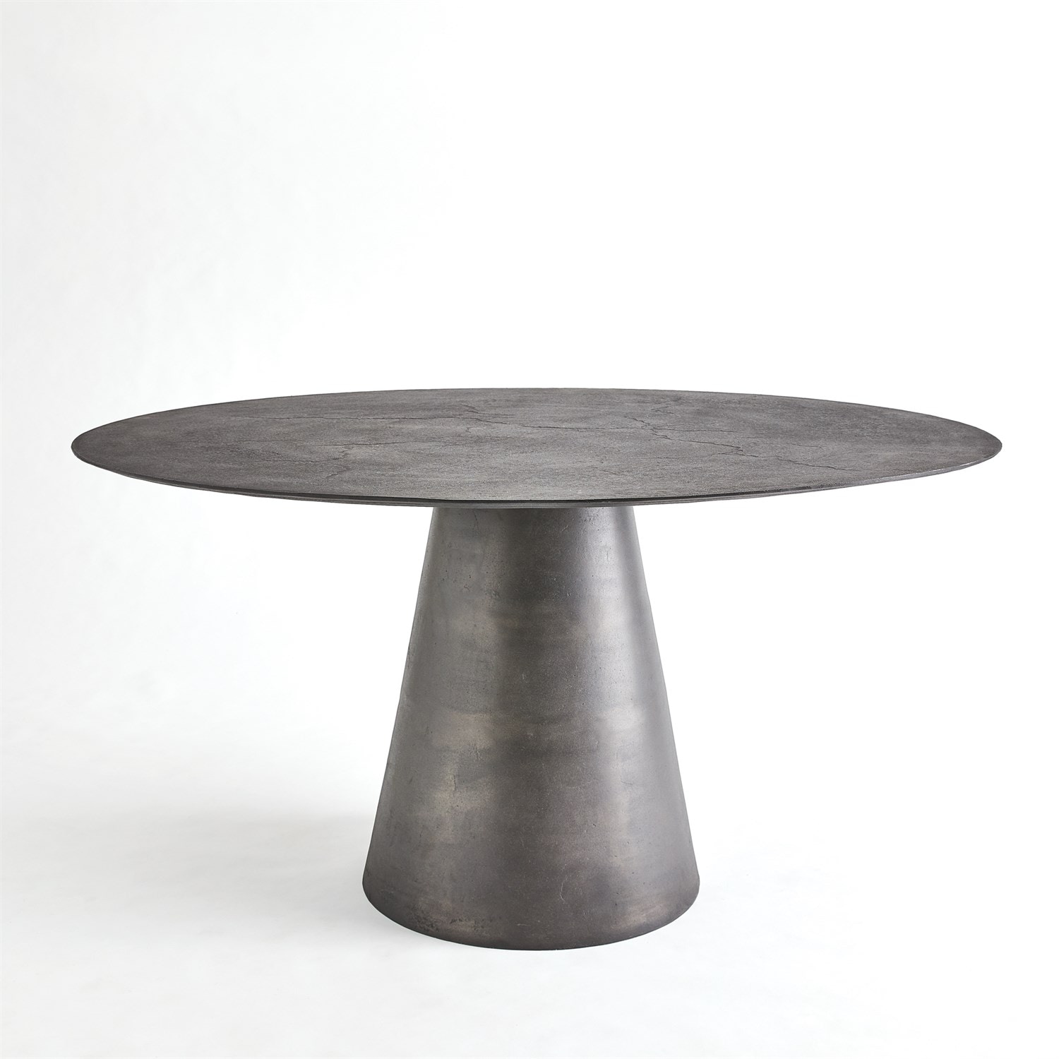 Global Views Apex Dining Table-Blackened Finish 7.91504