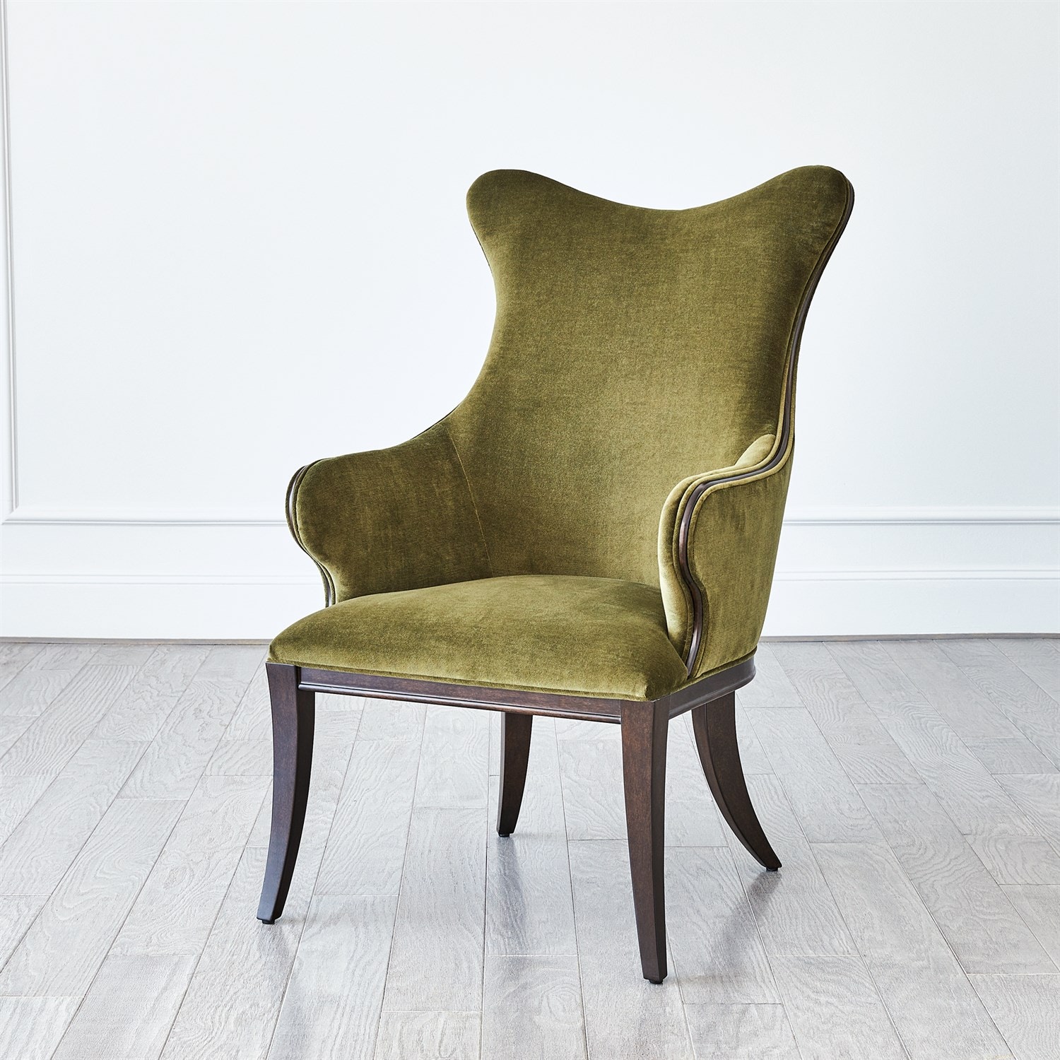 Global Views Evelyn Chair-Moss Velvet 2695