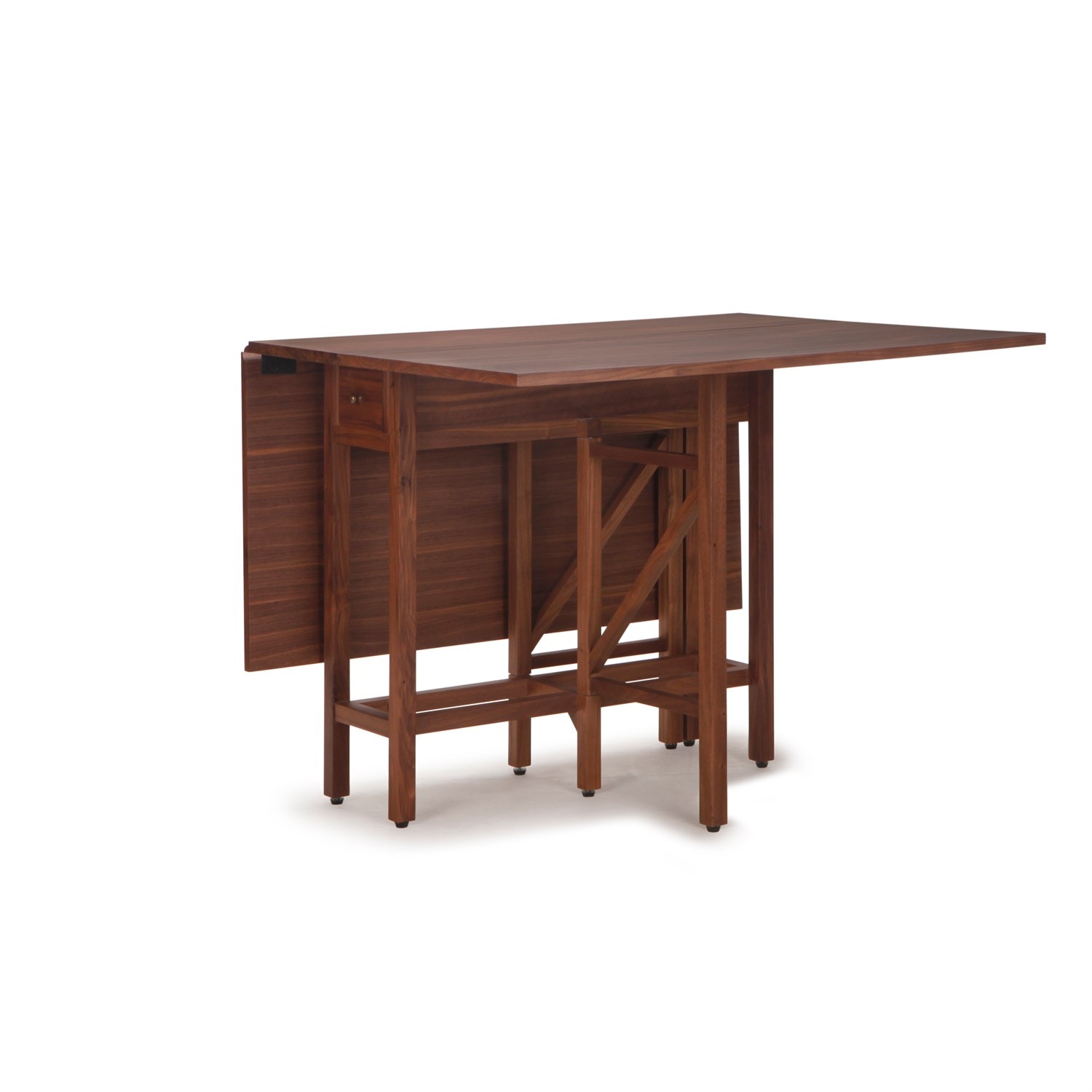 Global Views Casual Dining Liam Drop Leaf Table Walnut WDS2015 GV Howard Lorton Furniture