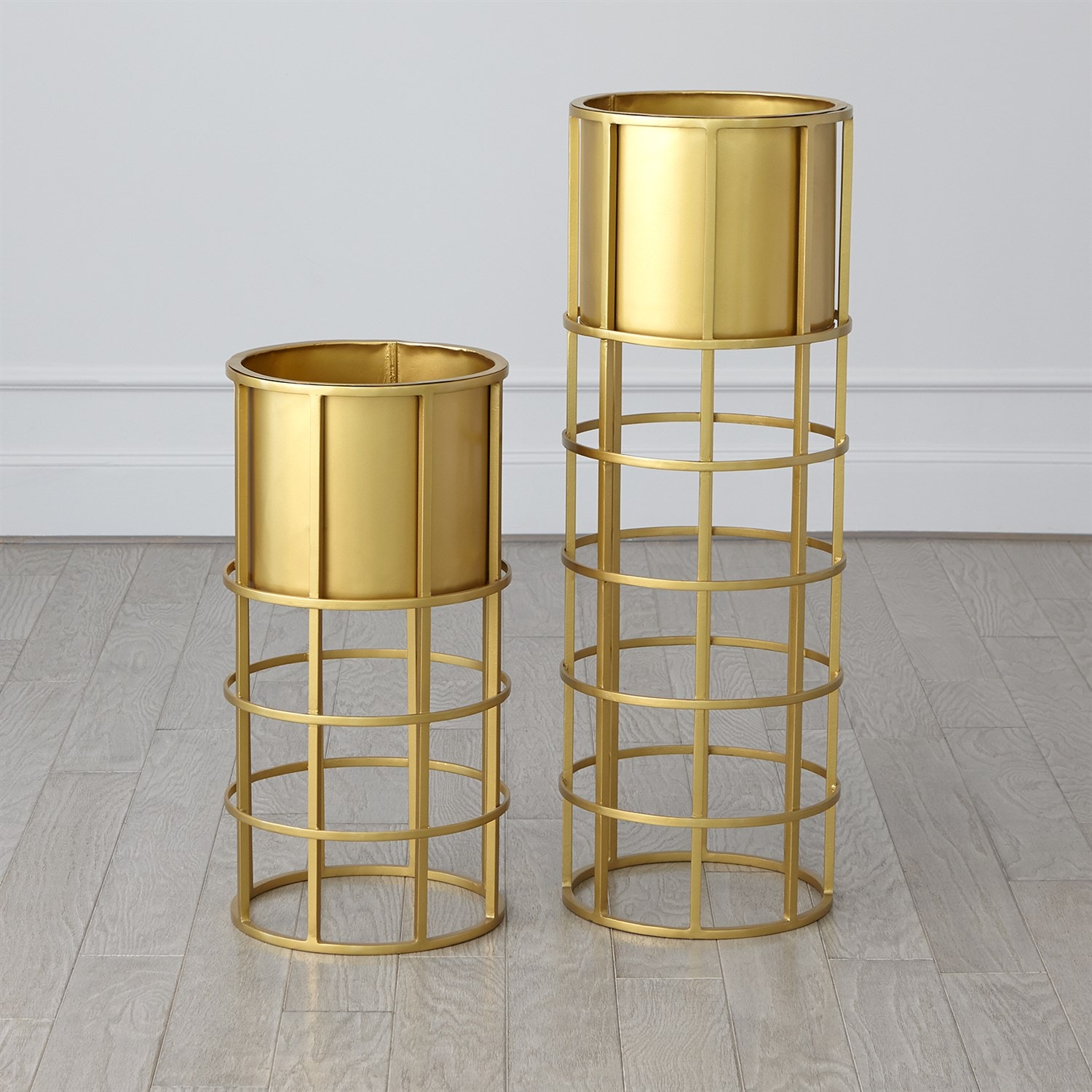 Global Views Ringed Planter-Brass-Lg WDS9325-GV