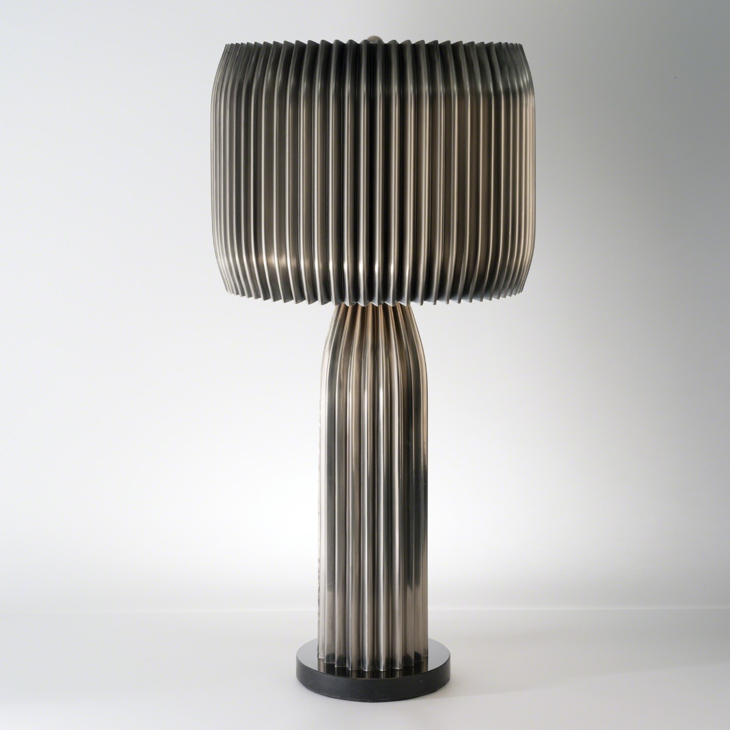 Global Views Table and Floor Lamps Crimp Table Lamp-Antique Nickel