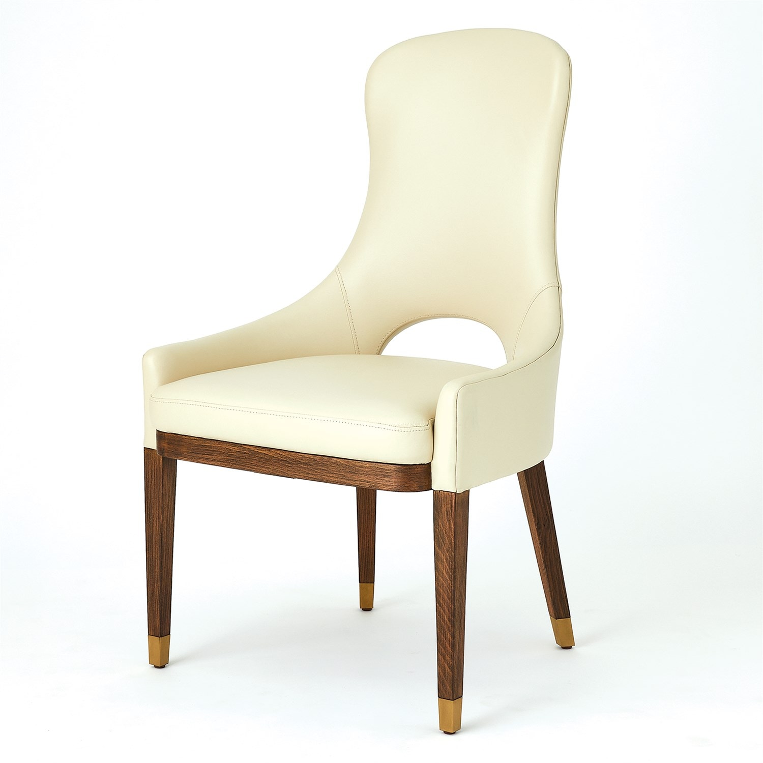 Global Views Nola Dining Chair-Ivory Leather 7.20258