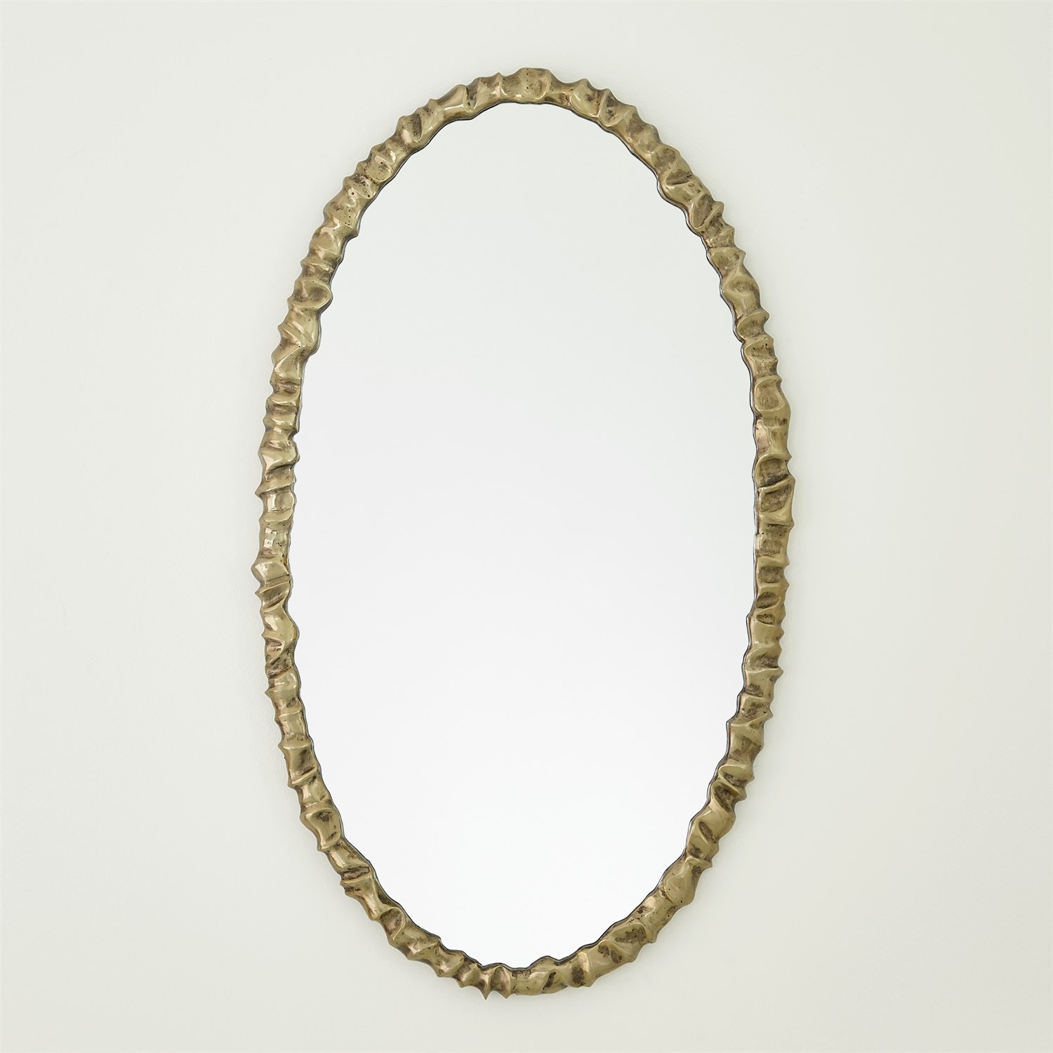 Global Views Artiste Oval Mirror-Brass 7.80693