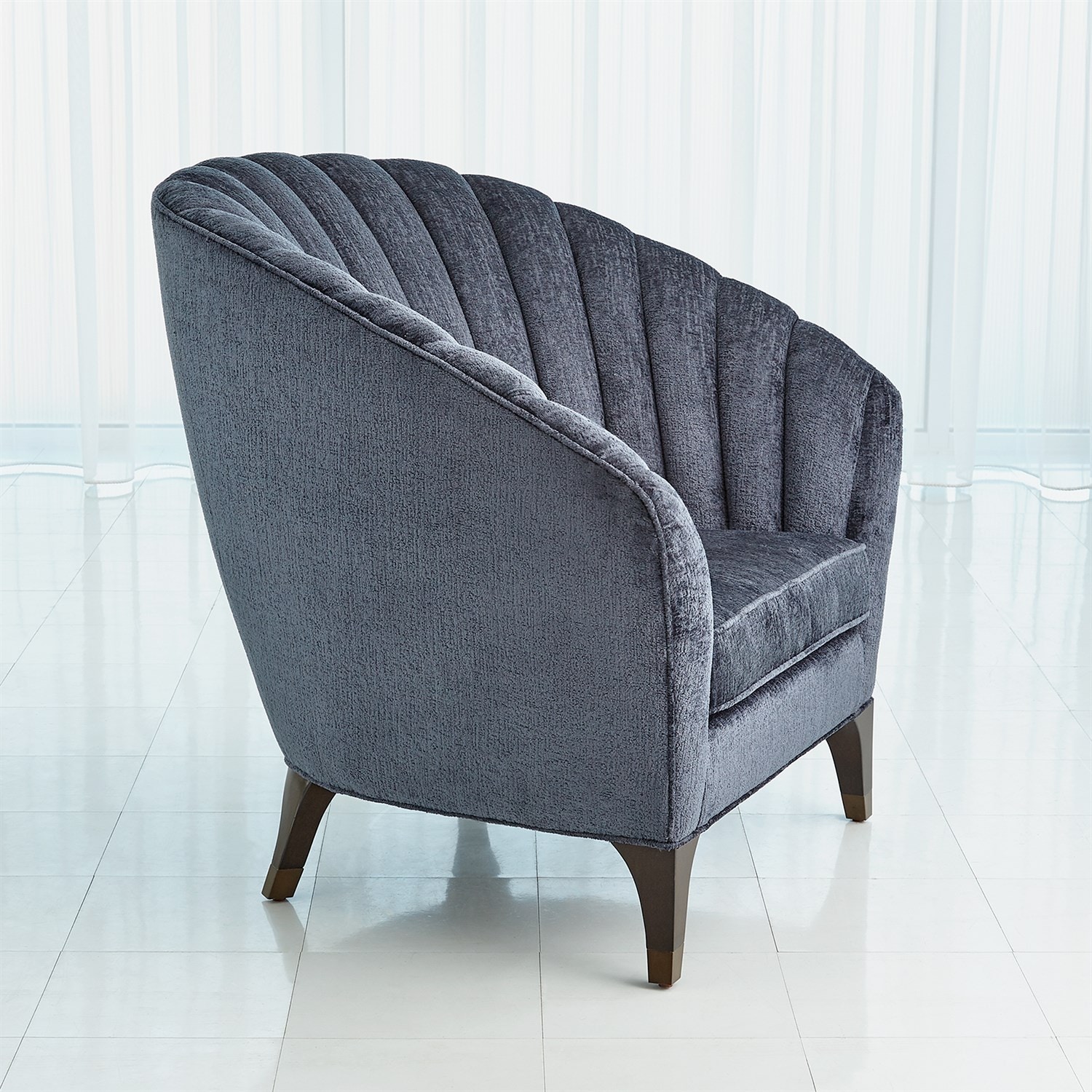 Global Views Living Room Luxe Lounge ChairIndigo 2730 Finesse