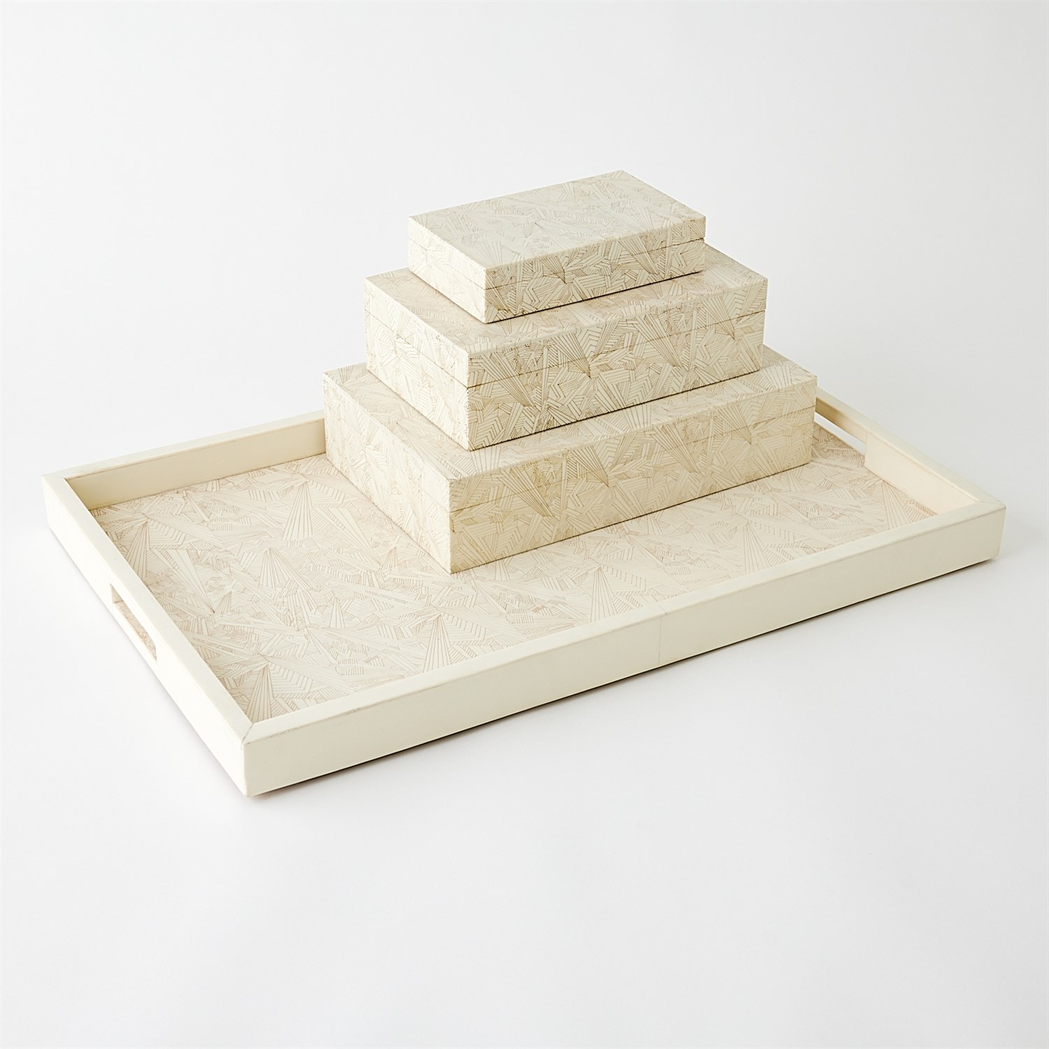  Searchlight Tray-Ivory 