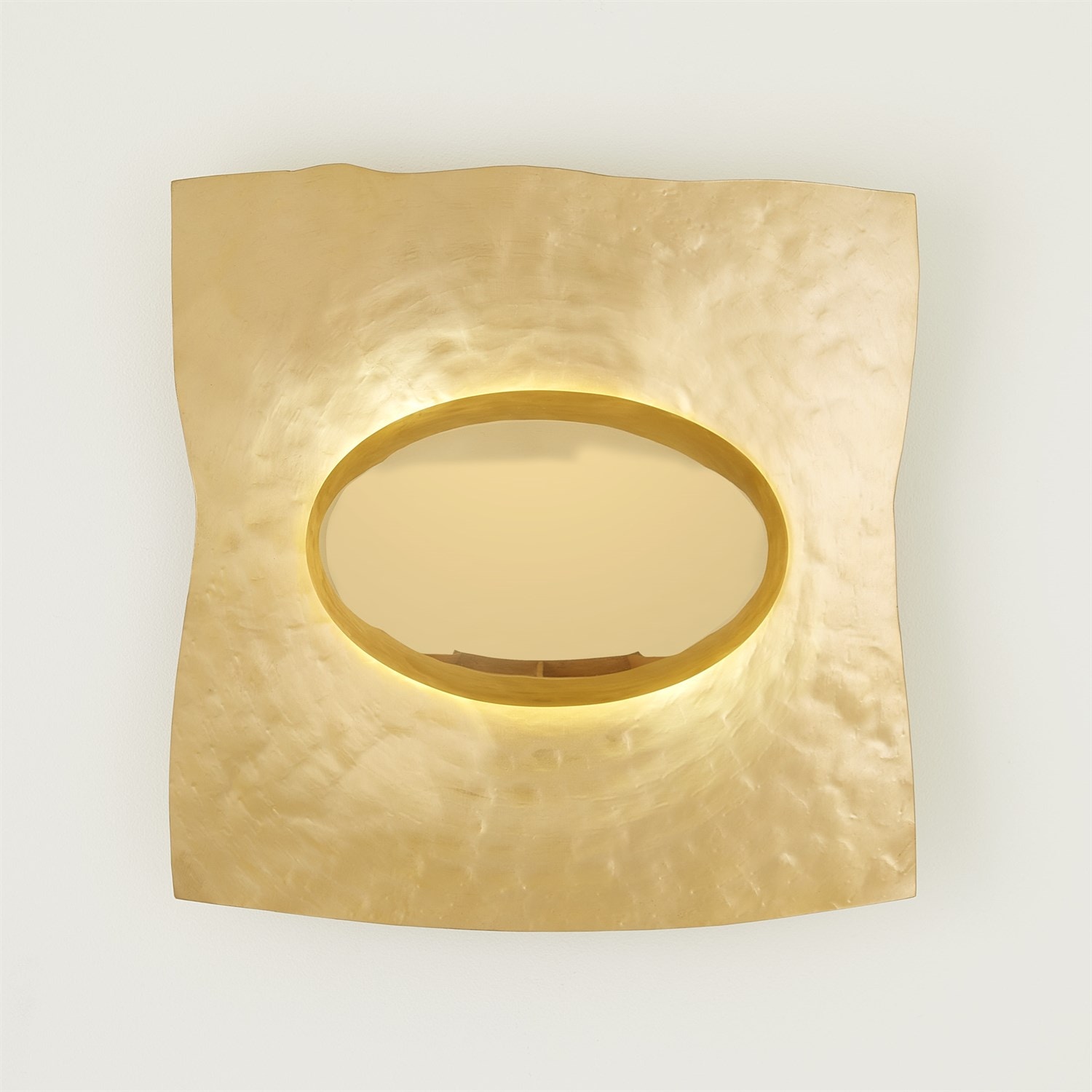 Global Views Sunrise Wall Sconce-Brass-HW 7.91637-HW