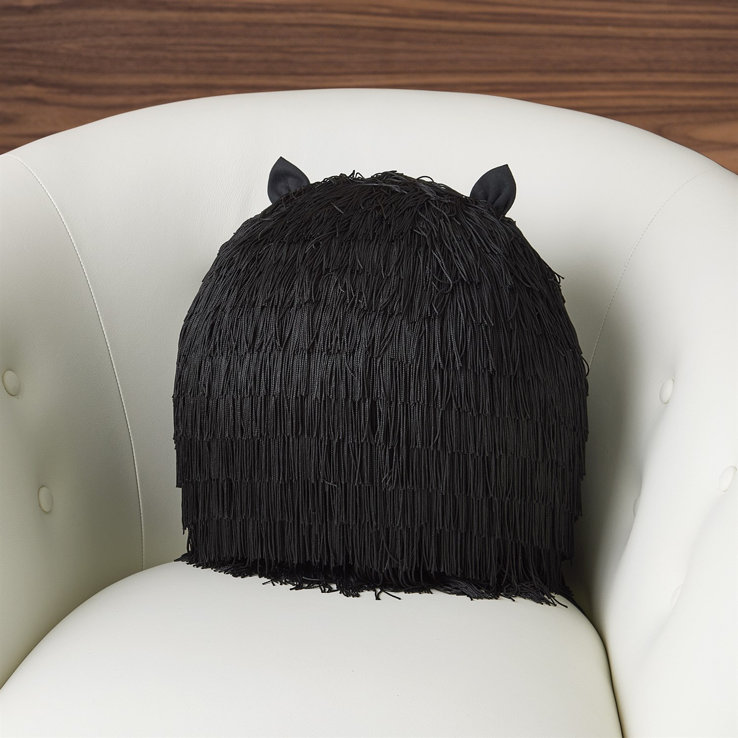  La Chatte Pillow-Black 