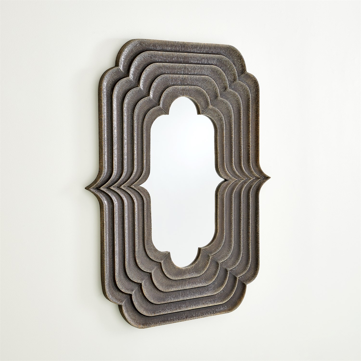 Global Views Mirrors Sequential Mirror-Antique Gold-Lg 9.93996