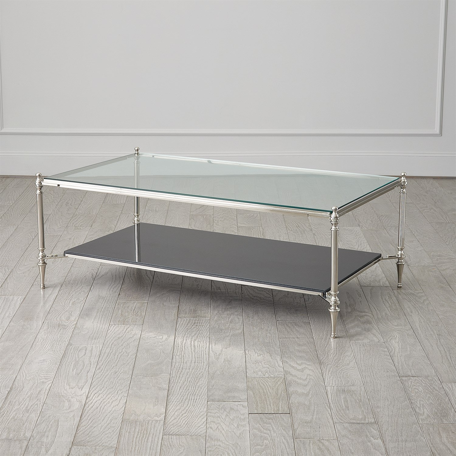  Medford Cocktail Table-Nickel 